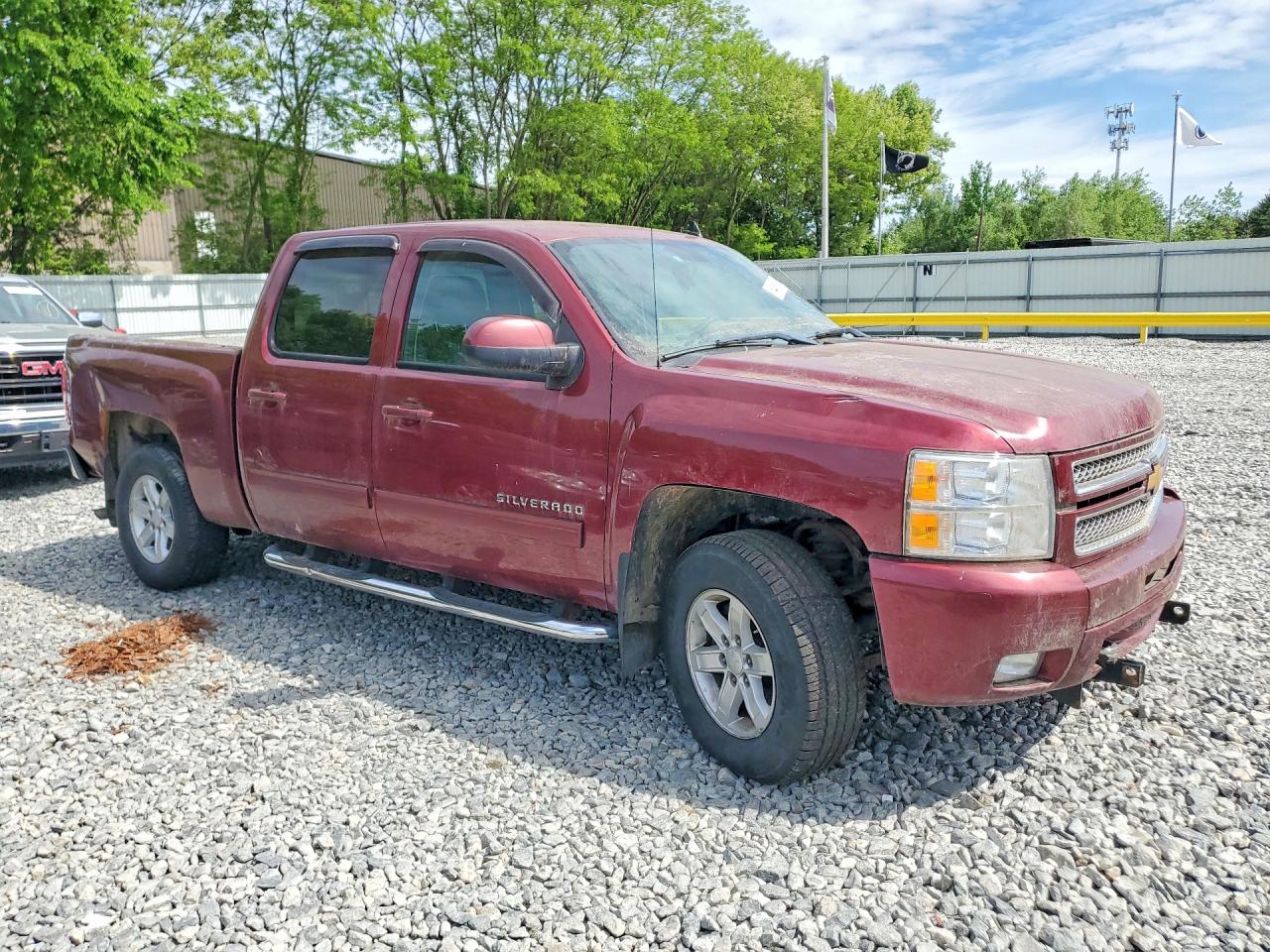 2013 Chevrolet Silverado K1500 Ltz Burgundy vin: 3GCPKTE71DG230101