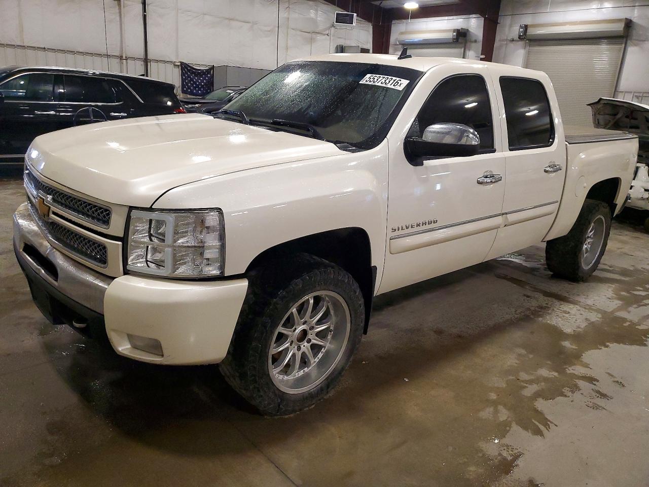 2012 Chevrolet Silverado K1500 Ltz White vin: 3GCPKTE73CG260179