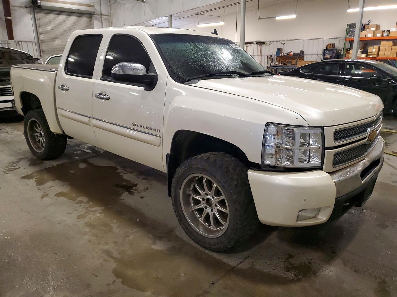 2012 Chevrolet Silverado K1500 Ltz White vin: 3GCPKTE73CG260179