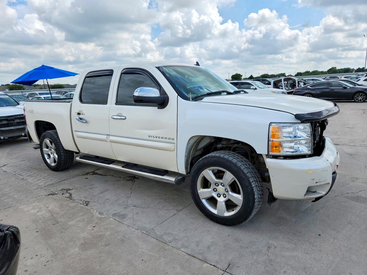 2012 Chevrolet Silverado K1500 Ltz White vin: 3GCPKTE75CG137547