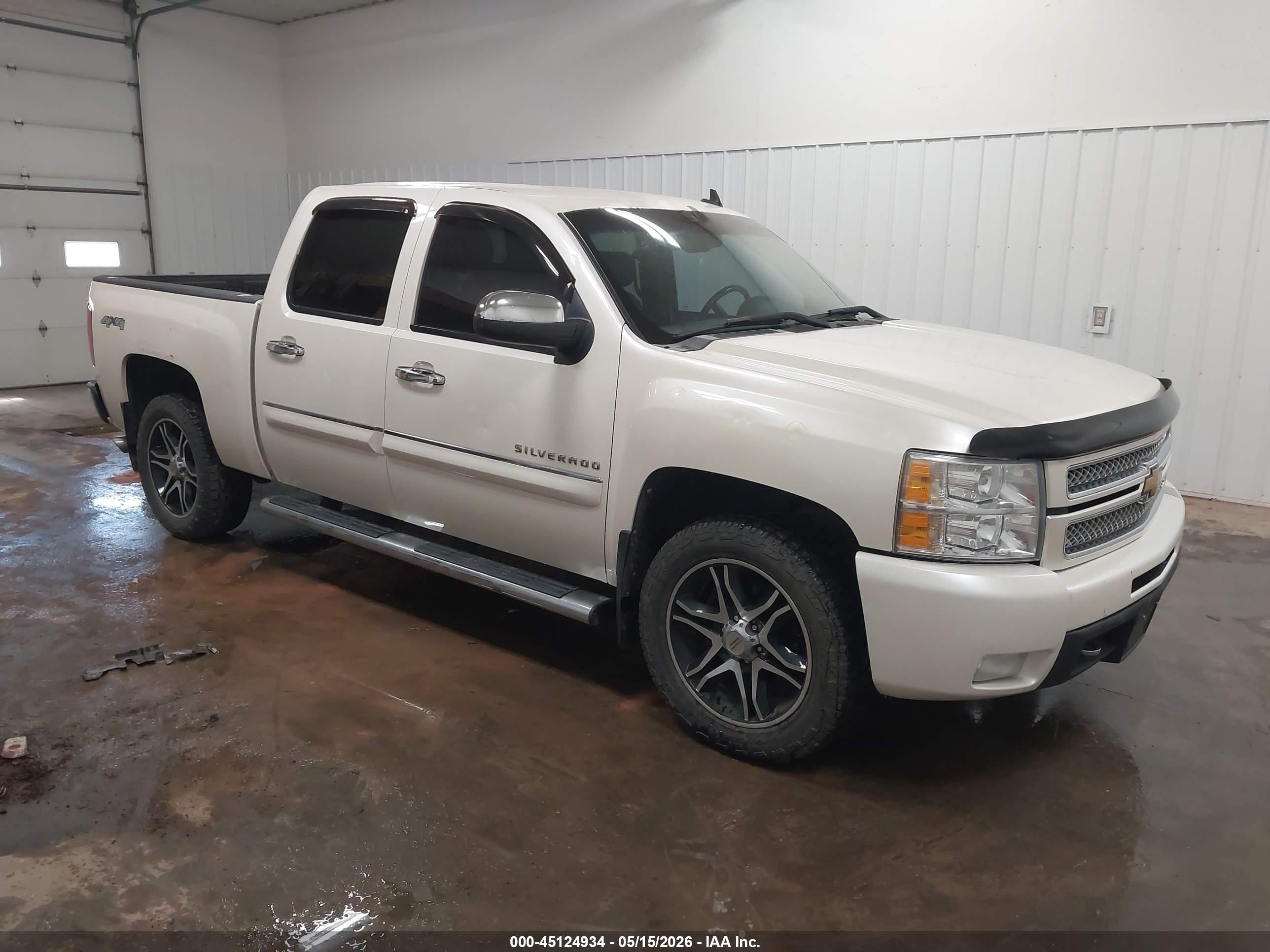 2012 Chevrolet Silverado 1500 Ltz White vin: 3GCPKTE75CG163680