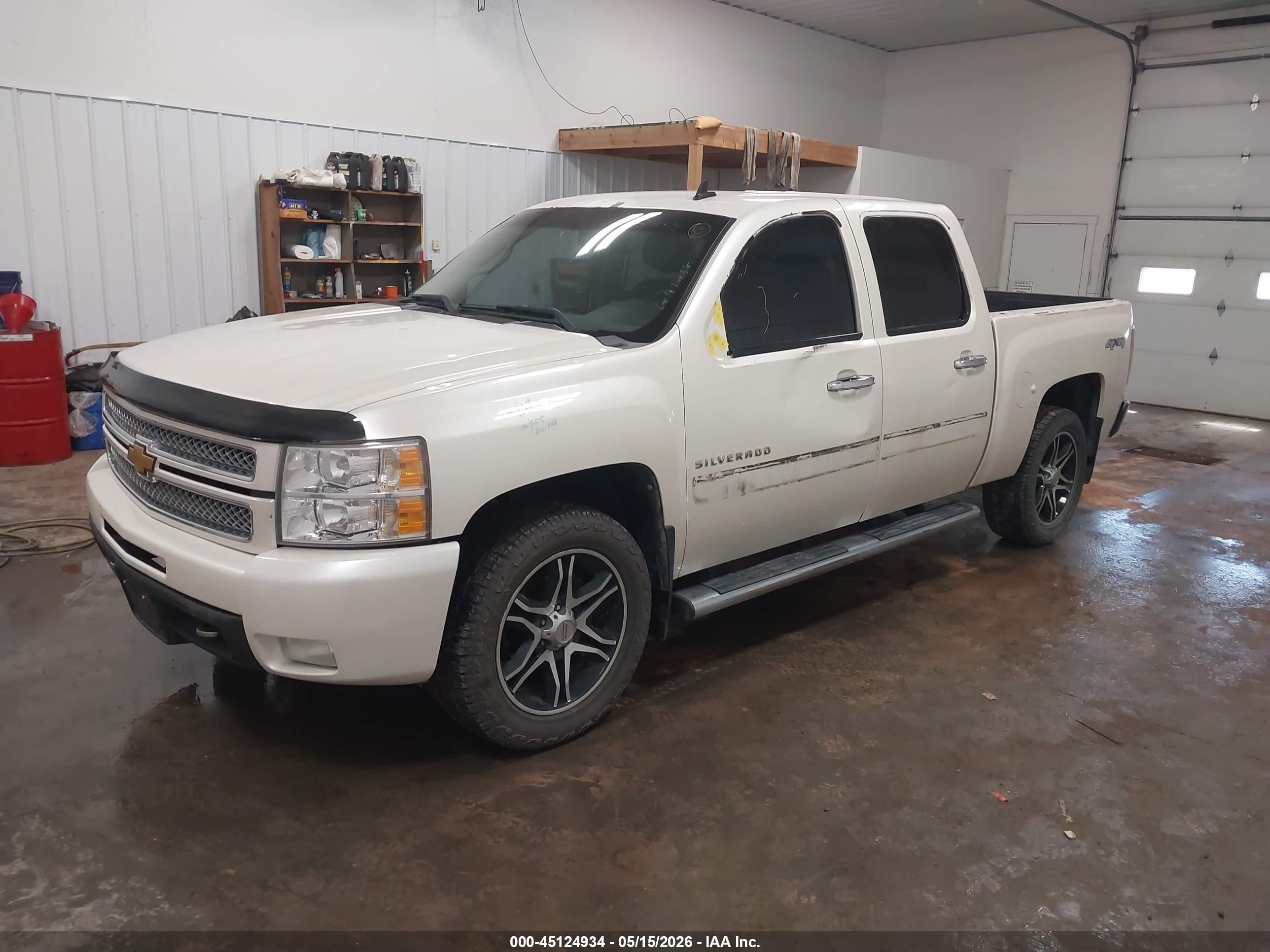 2012 Chevrolet Silverado 1500 Ltz White vin: 3GCPKTE75CG163680
