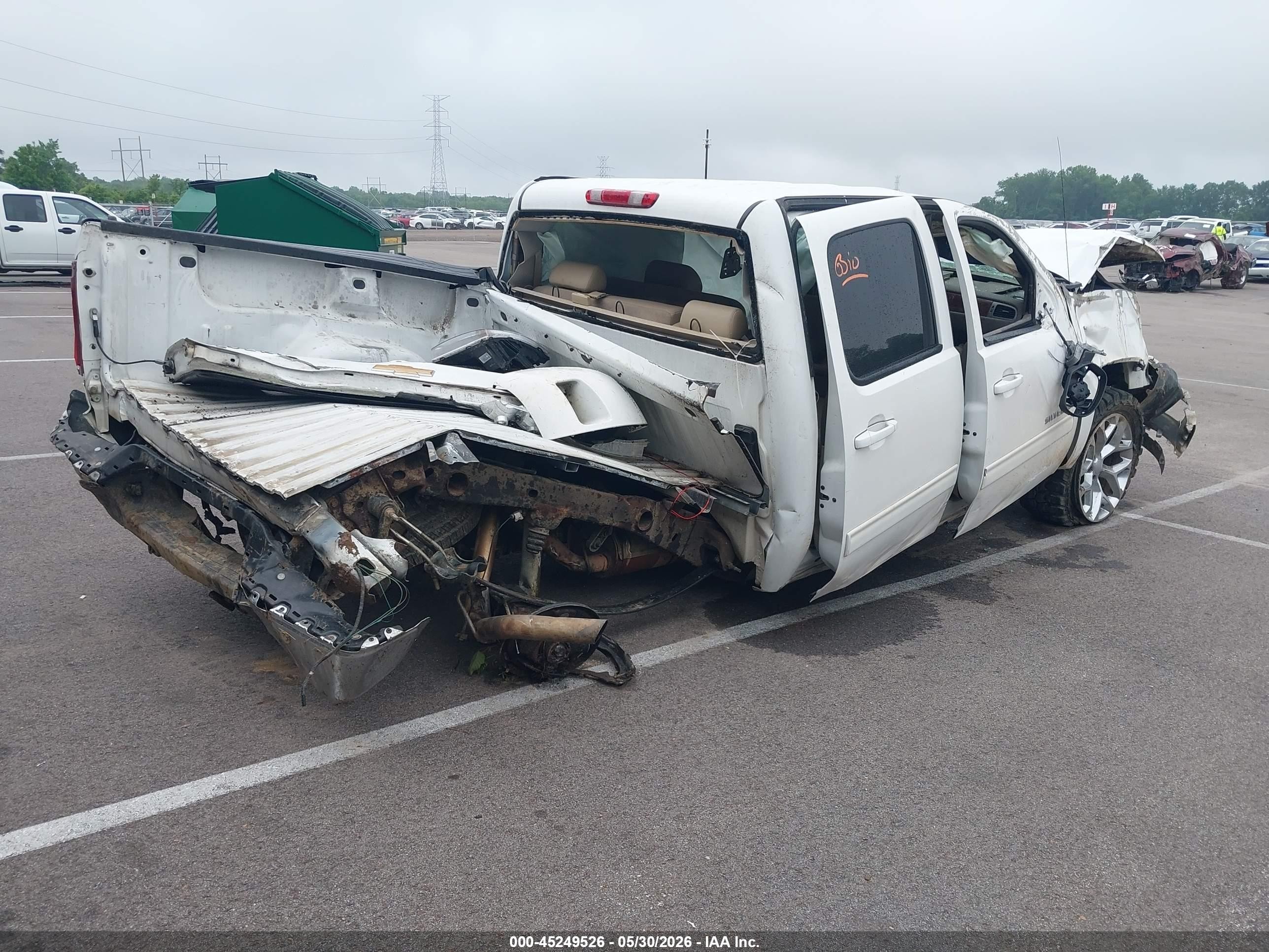 2012 Chevrolet Silverado 1500 Ltz Белый vin: 3GCPKTE75CG271992