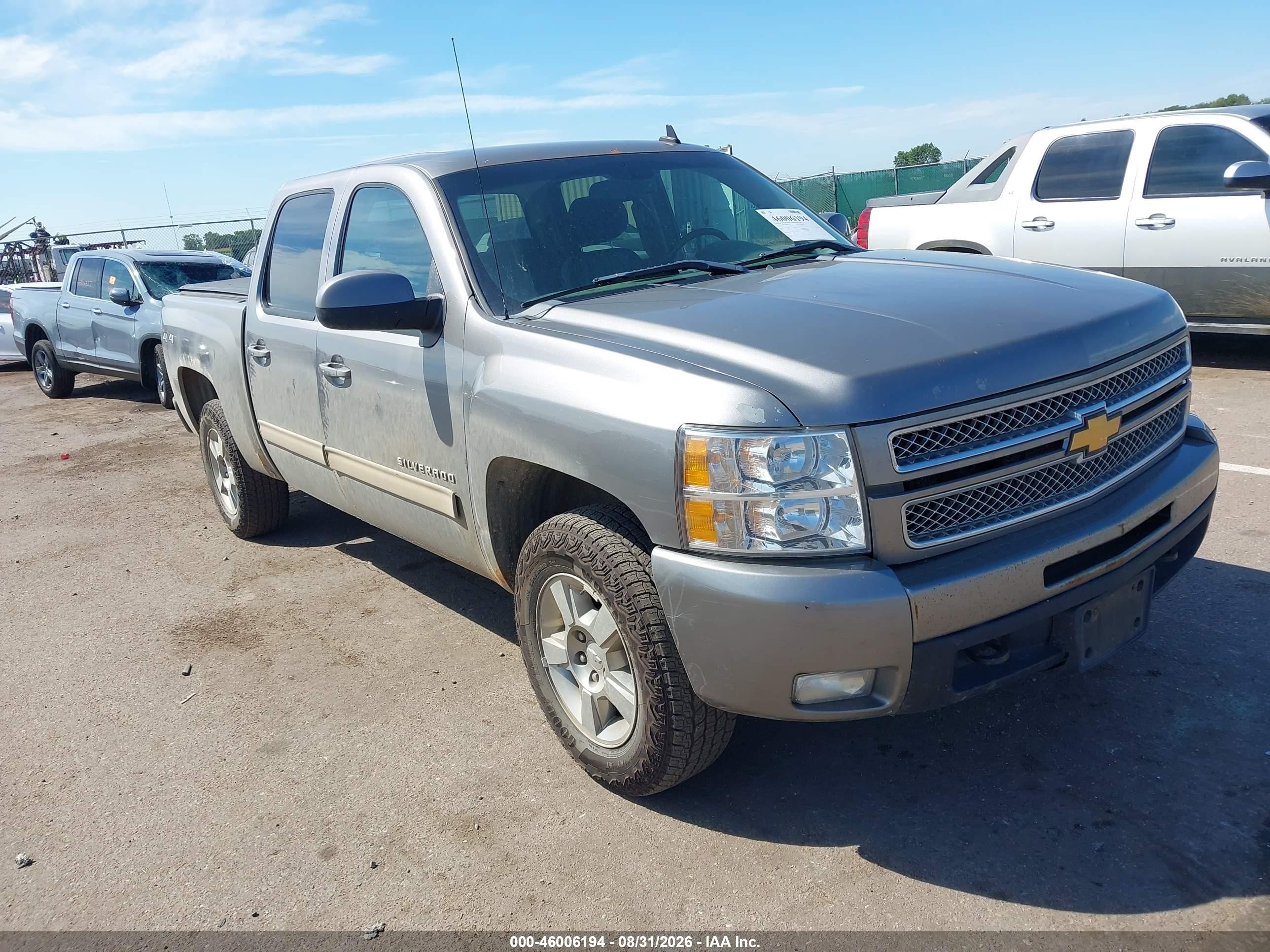 2013 Chevrolet Silverado K1500 Ltz Silver vin: 3GCPKTE75DG349706