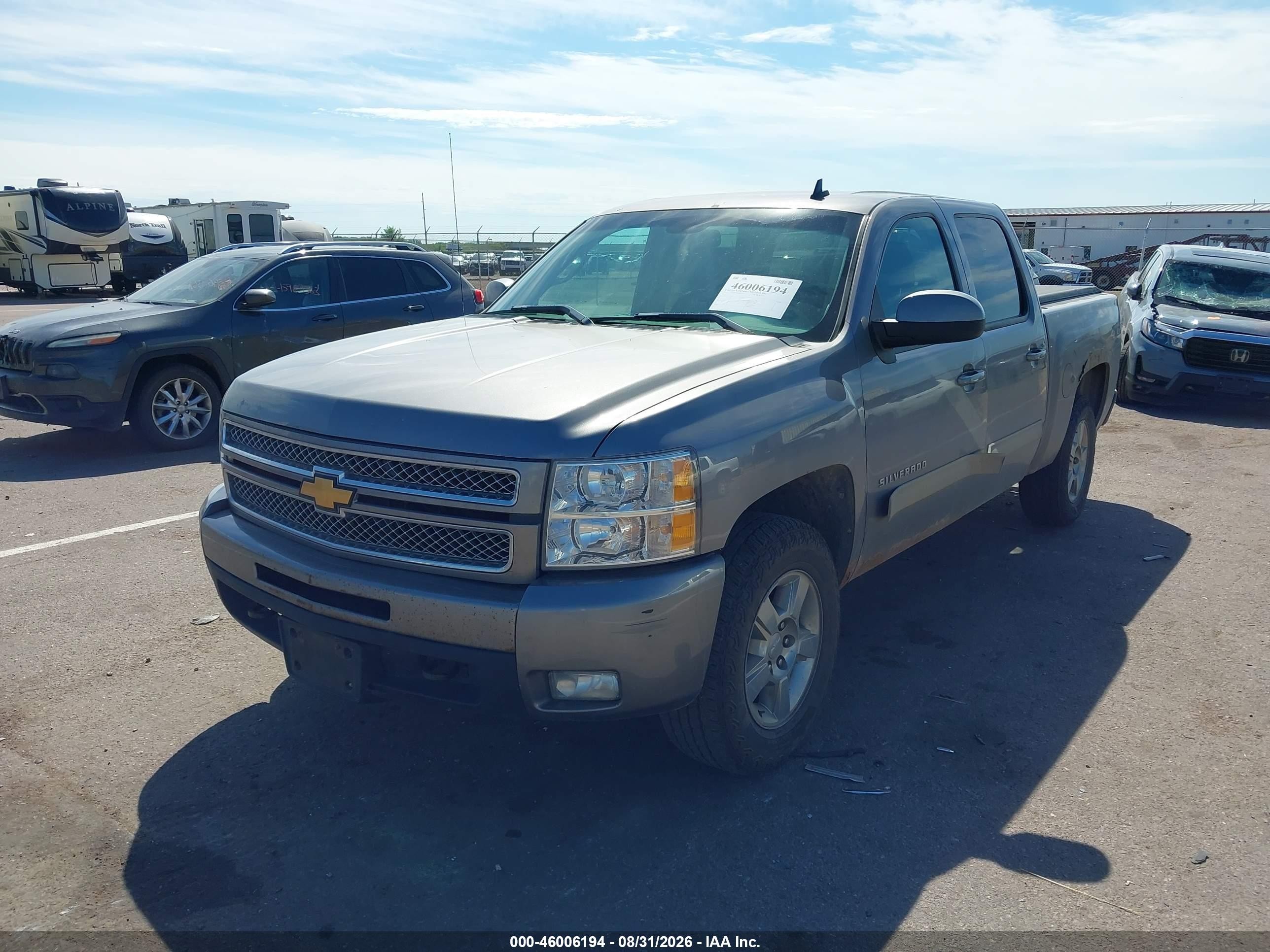 2013 Chevrolet Silverado K1500 Ltz Silver vin: 3GCPKTE75DG349706