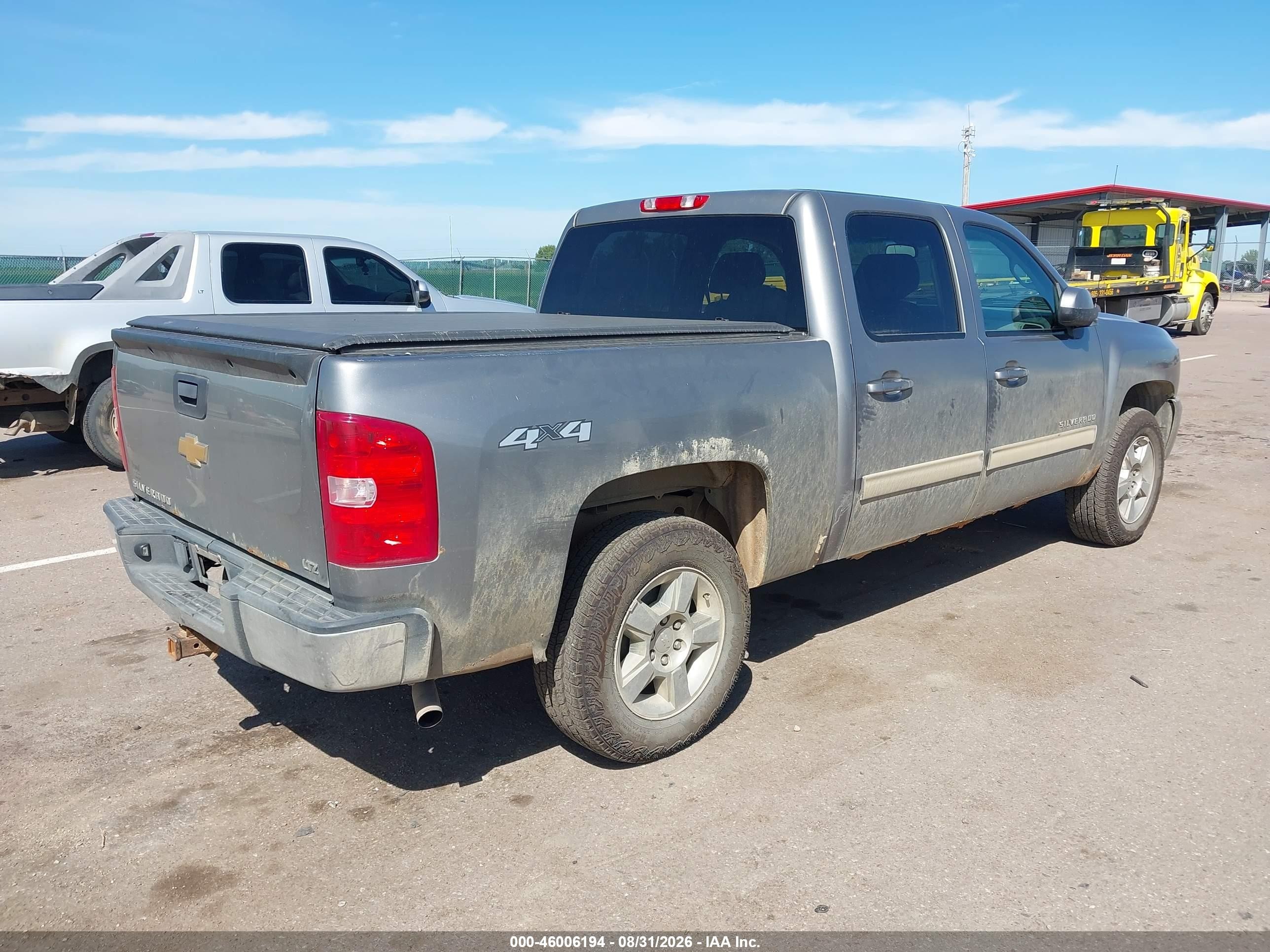 2013 Chevrolet Silverado K1500 Ltz Silver vin: 3GCPKTE75DG349706