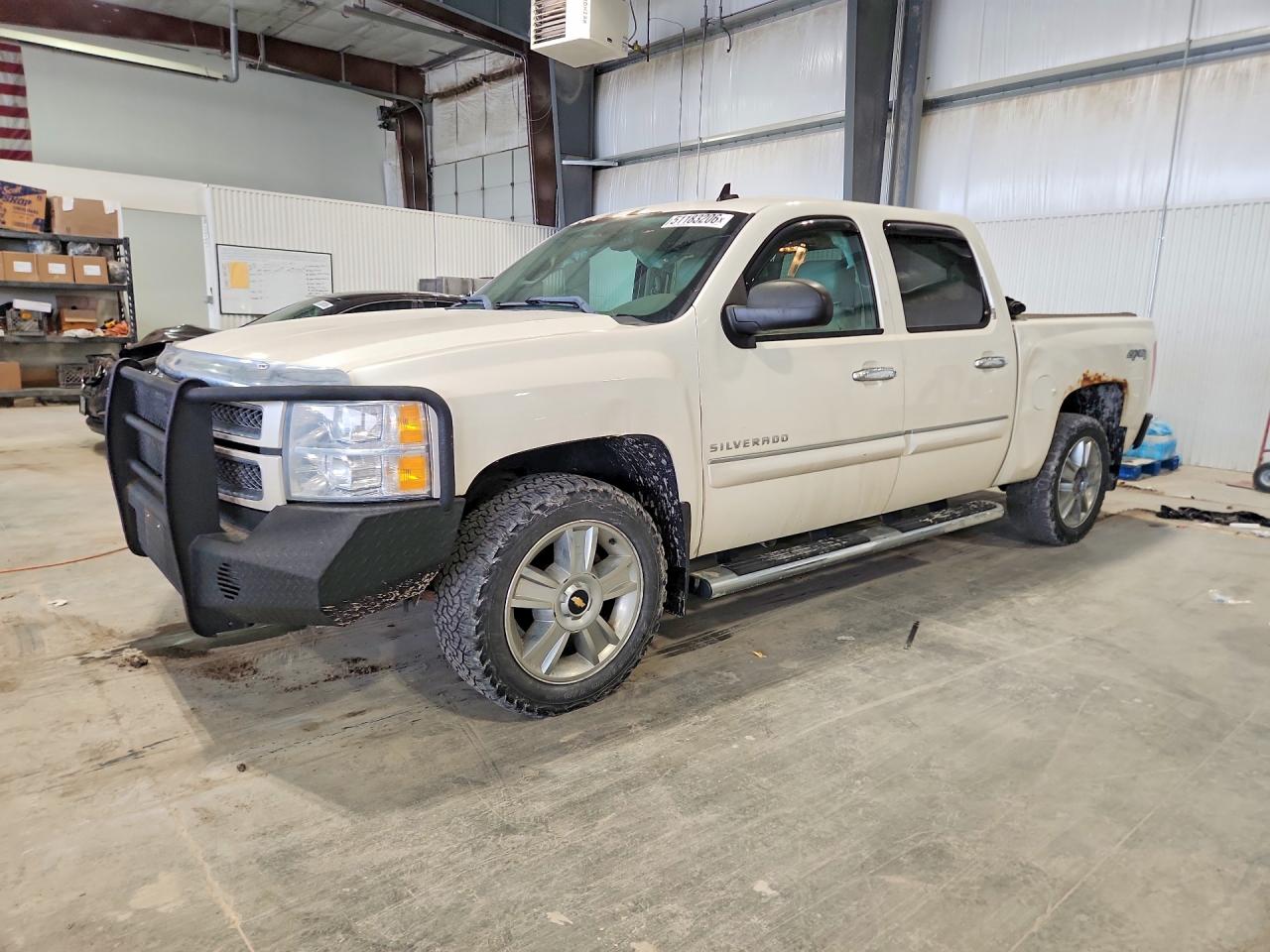 2012 Chevrolet Silverado K1500 Ltz White vin: 3GCPKTE76CG132244