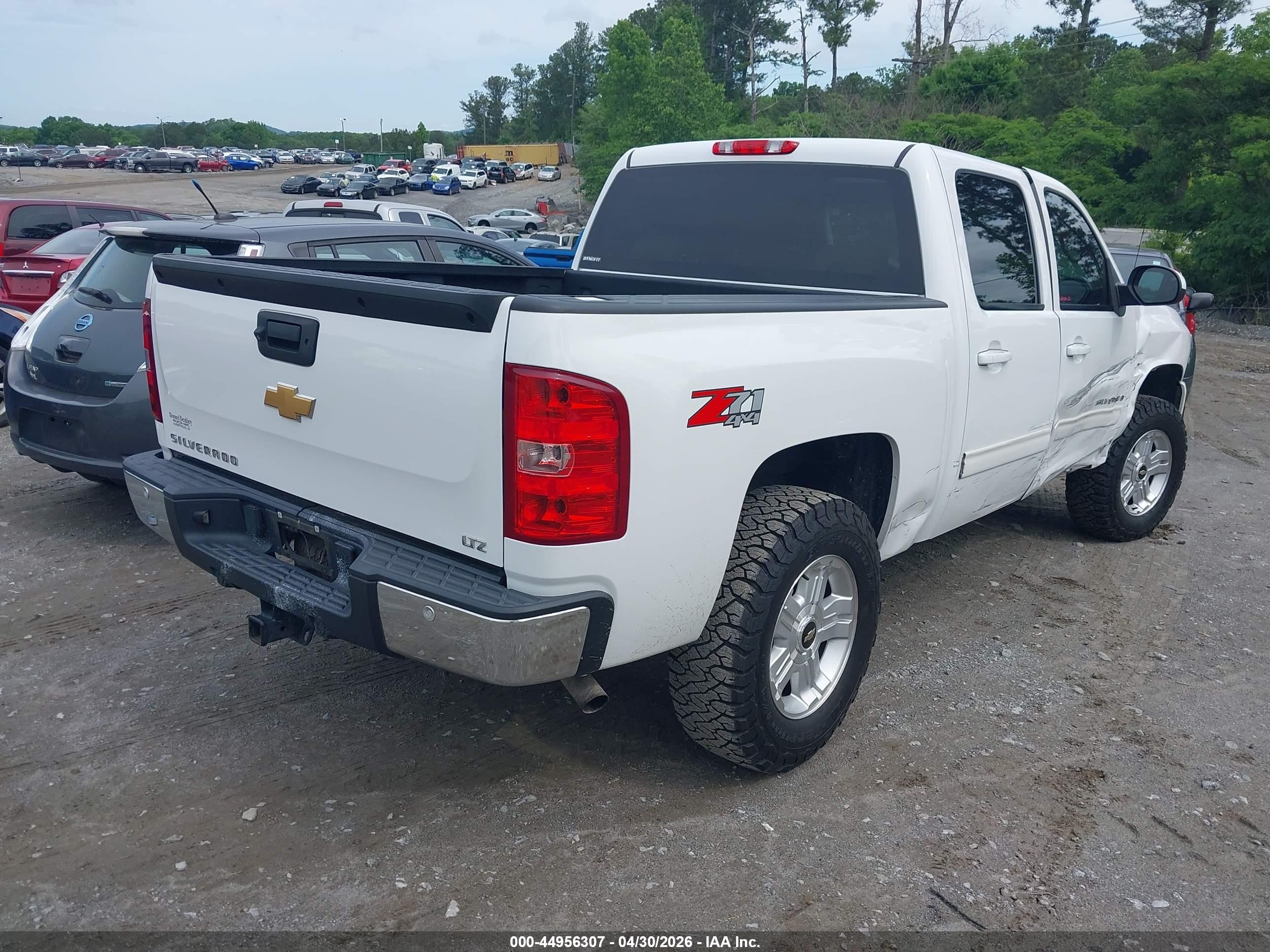 2012 Chevrolet Silverado 1500 Ltz White vin: 3GCPKTE76CG233865