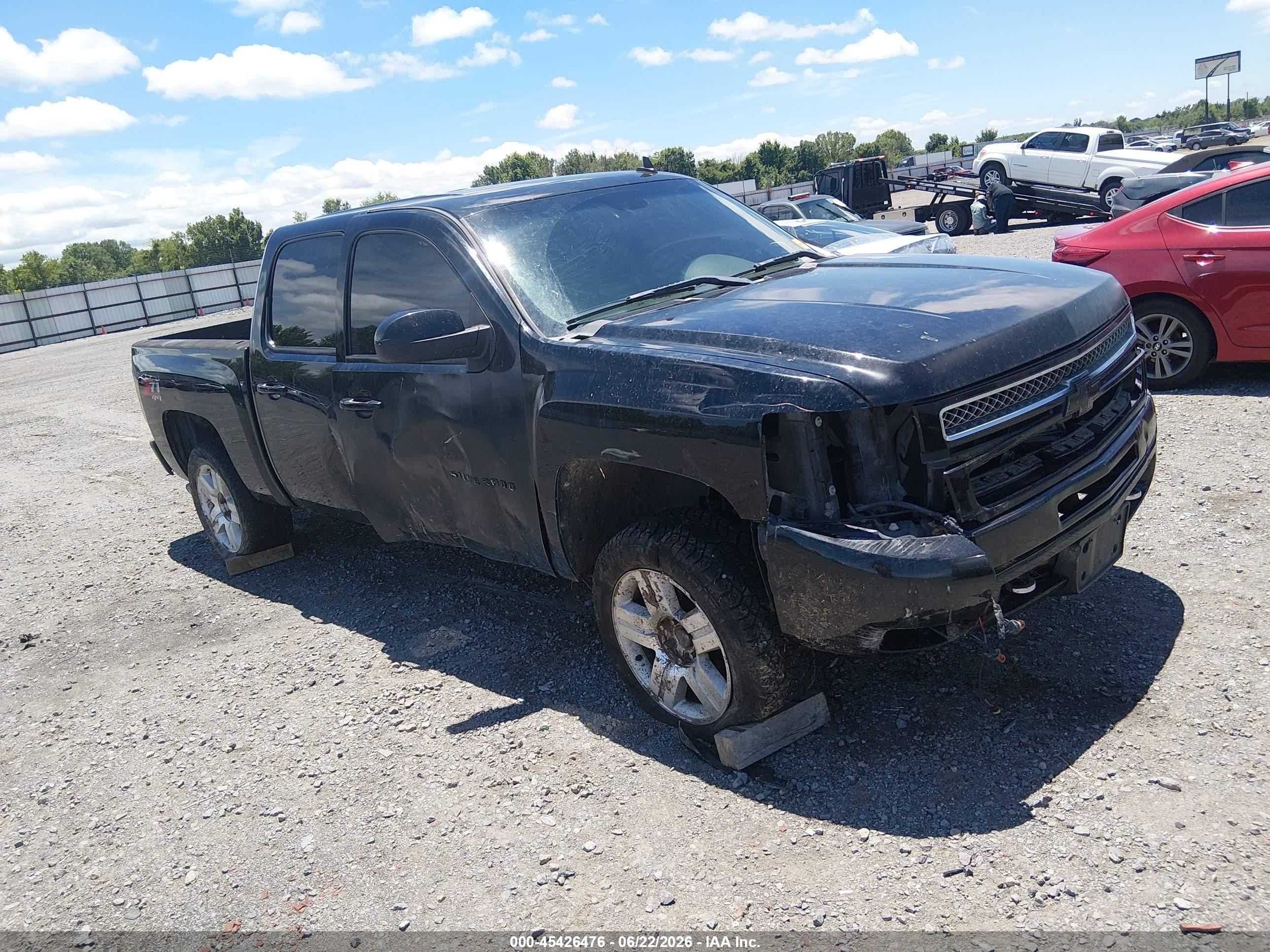 2012 Chevrolet Silverado 1500 Ltz Black vin: 3GCPKTE77CG227668