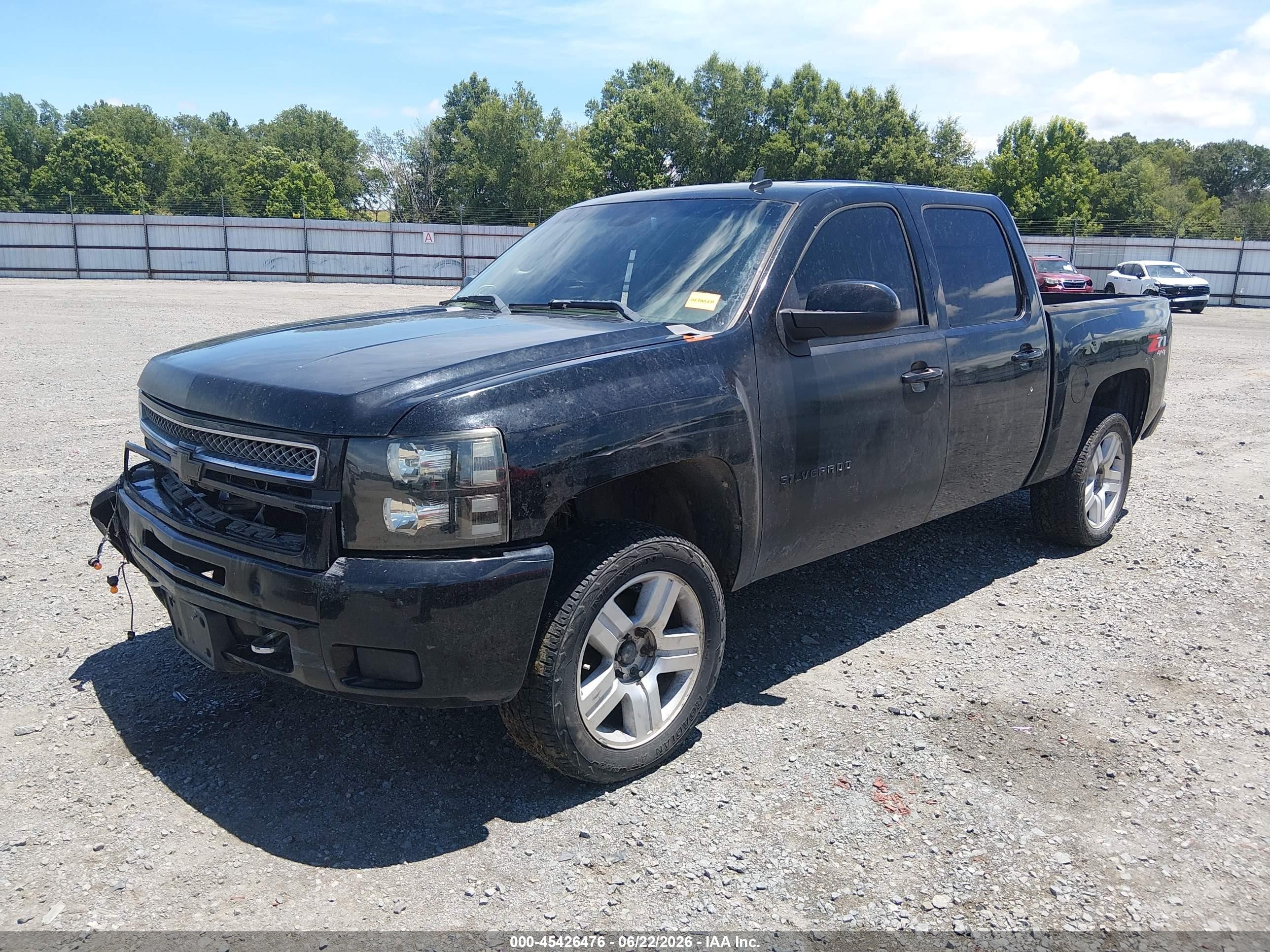 2012 Chevrolet Silverado 1500 Ltz Black vin: 3GCPKTE77CG227668