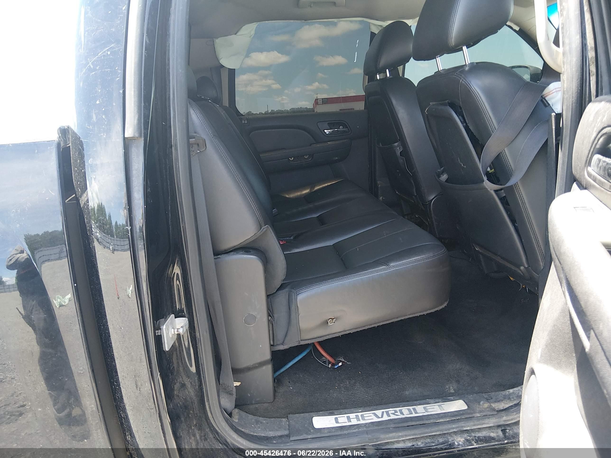 2012 Chevrolet Silverado 1500 Ltz Black vin: 3GCPKTE77CG227668