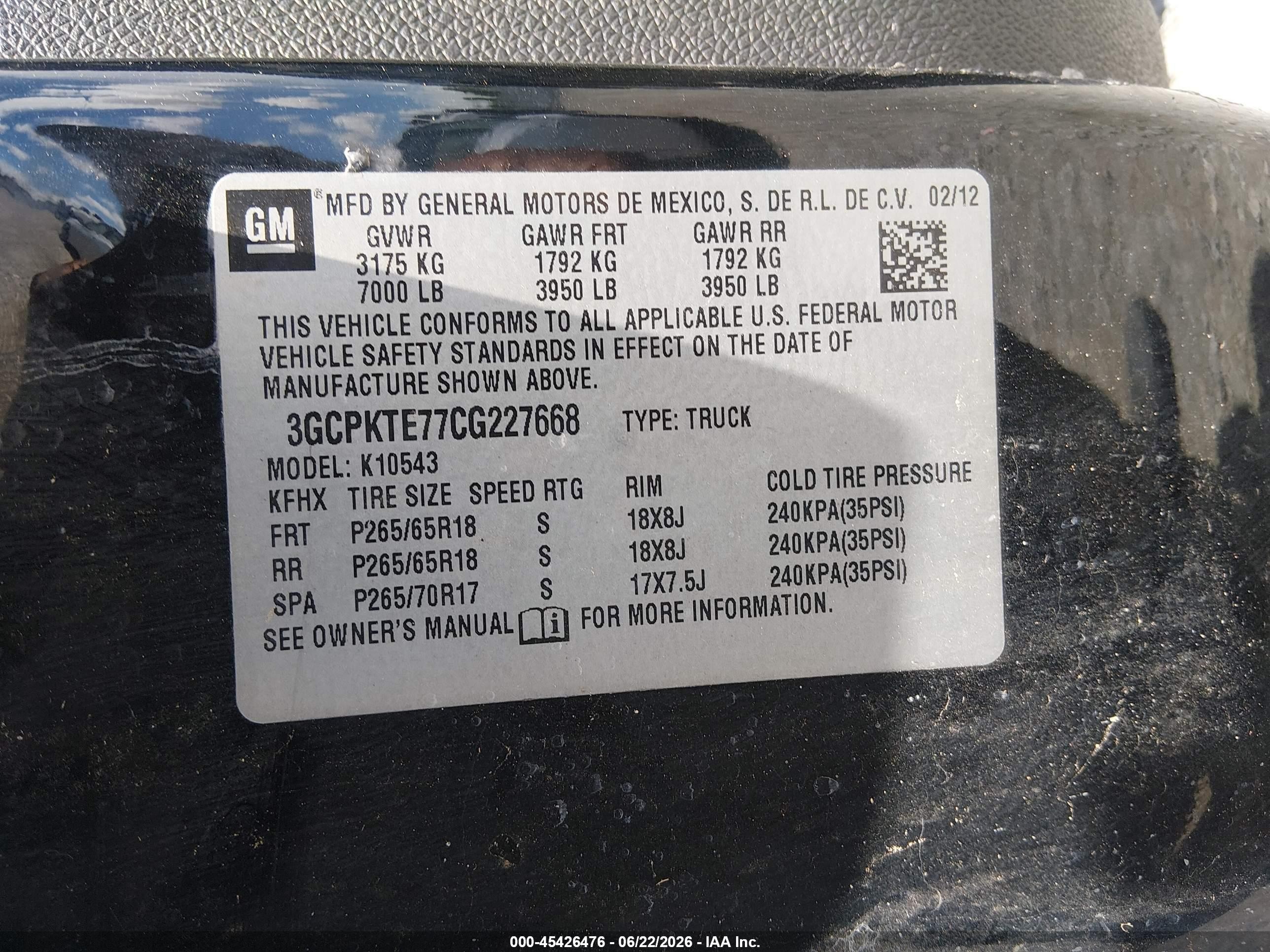 2012 Chevrolet Silverado 1500 Ltz Black vin: 3GCPKTE77CG227668