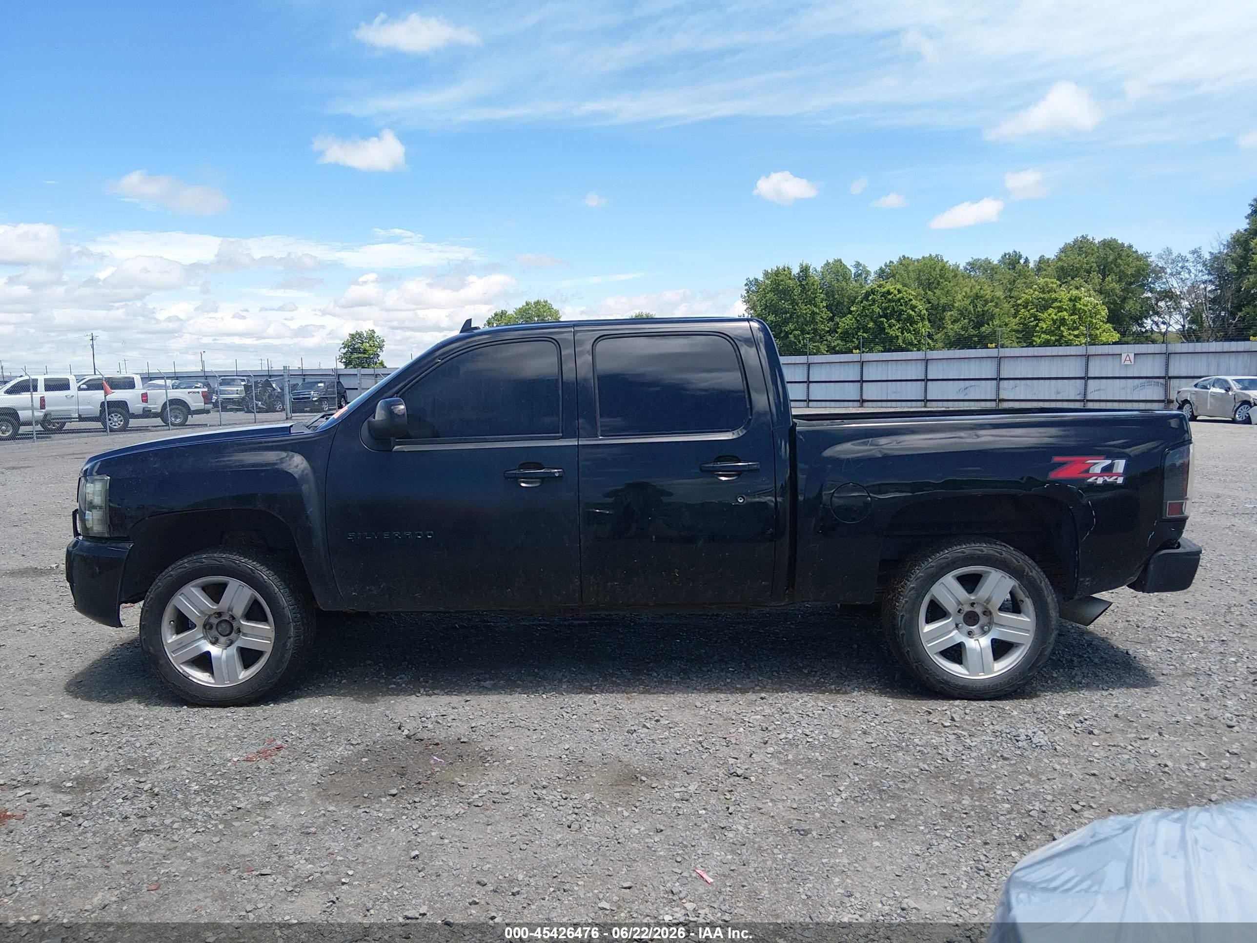 2012 Chevrolet Silverado 1500 Ltz Black vin: 3GCPKTE77CG227668