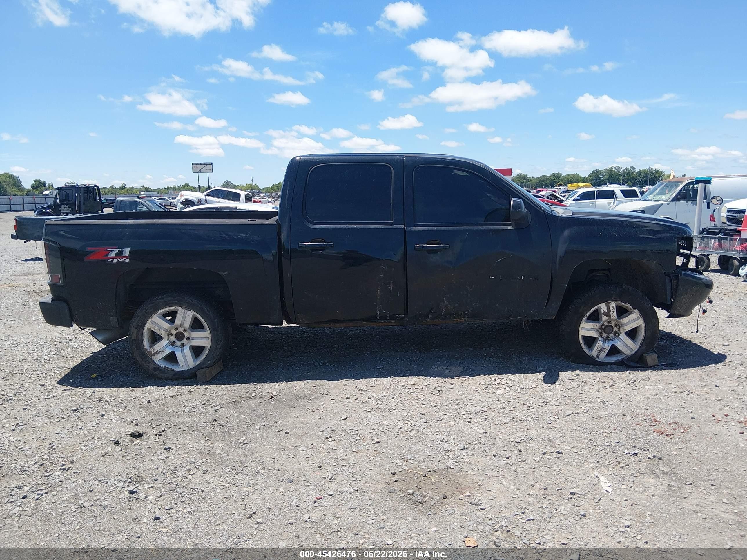2012 Chevrolet Silverado 1500 Ltz Black vin: 3GCPKTE77CG227668