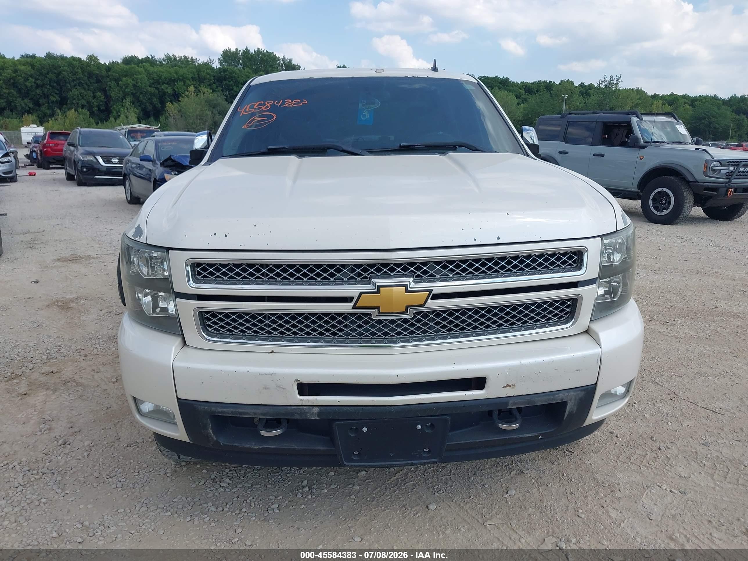 2012 Chevrolet Silverado 1500 Ltz White vin: 3GCPKTE79CG299178