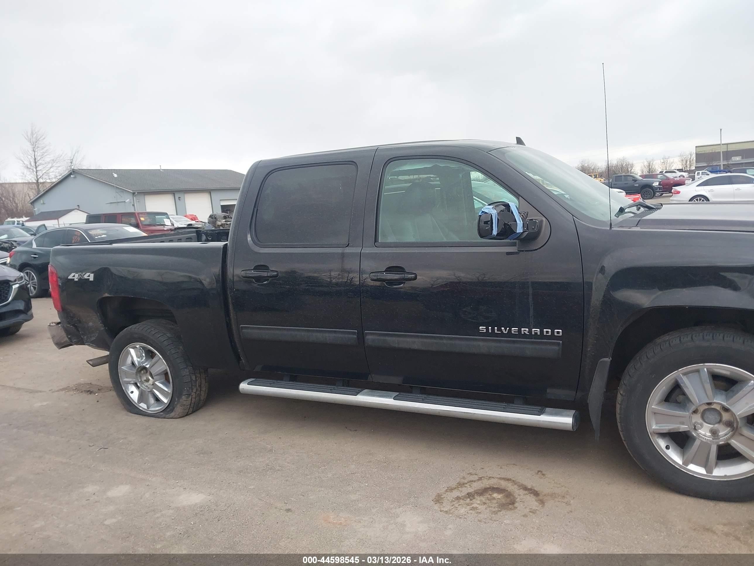2013 Chevrolet Silverado 1500 Ltz Black vin: 3GCPKTE79DG195906