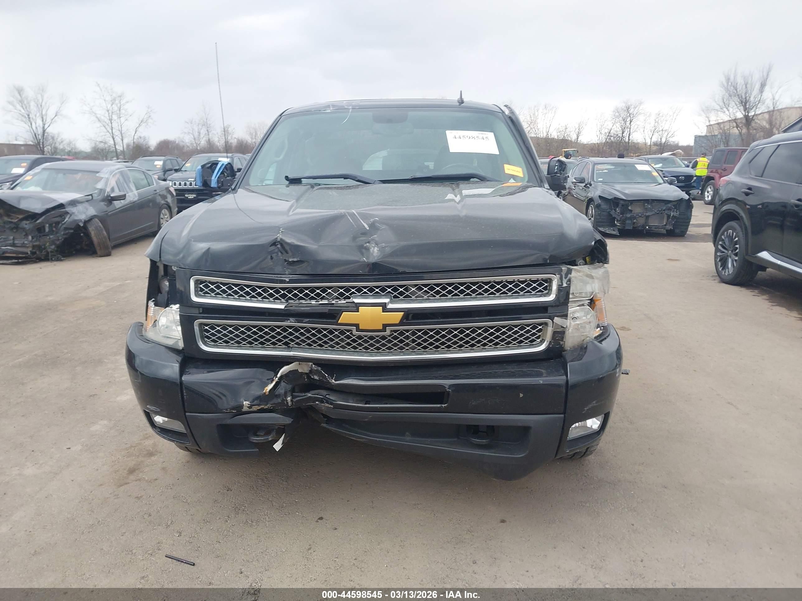 2013 Chevrolet Silverado 1500 Ltz Black vin: 3GCPKTE79DG195906