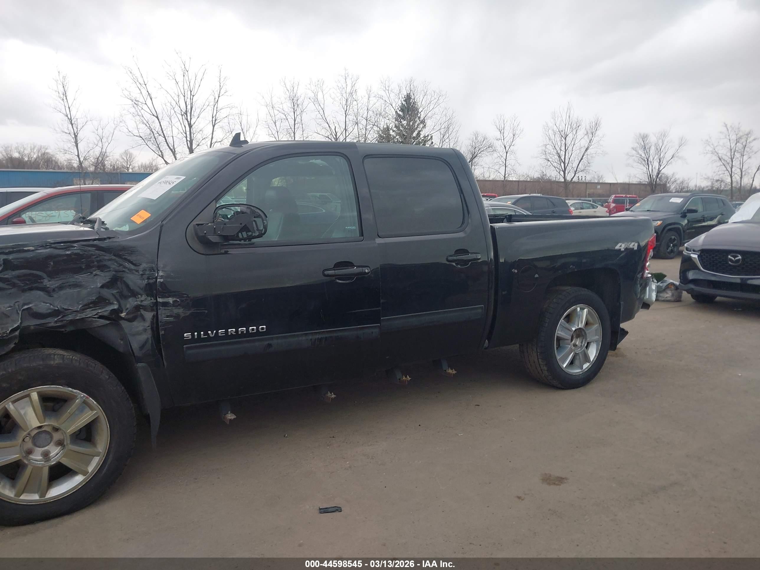 2013 Chevrolet Silverado 1500 Ltz Black vin: 3GCPKTE79DG195906