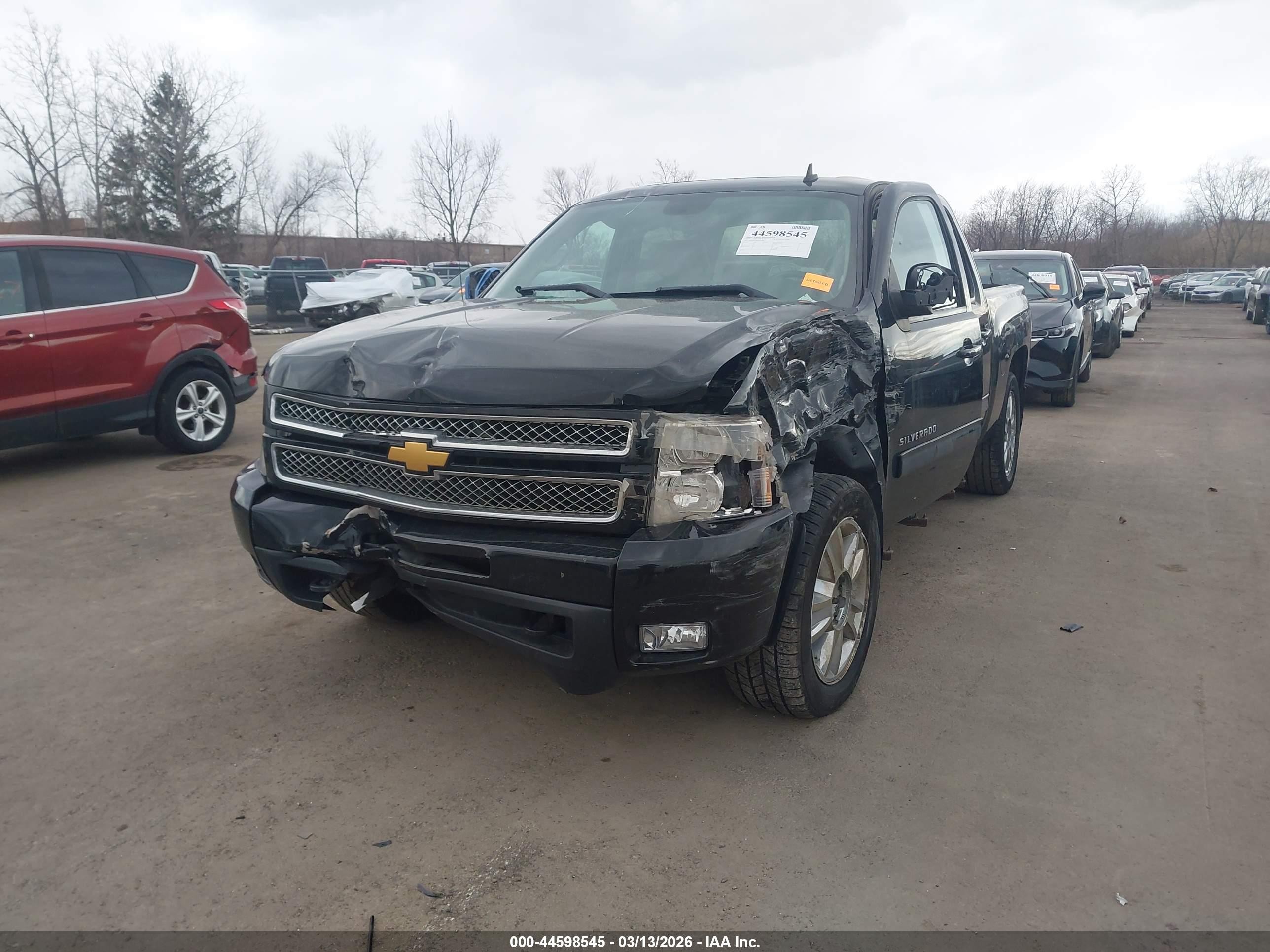 2013 Chevrolet Silverado 1500 Ltz Black vin: 3GCPKTE79DG195906