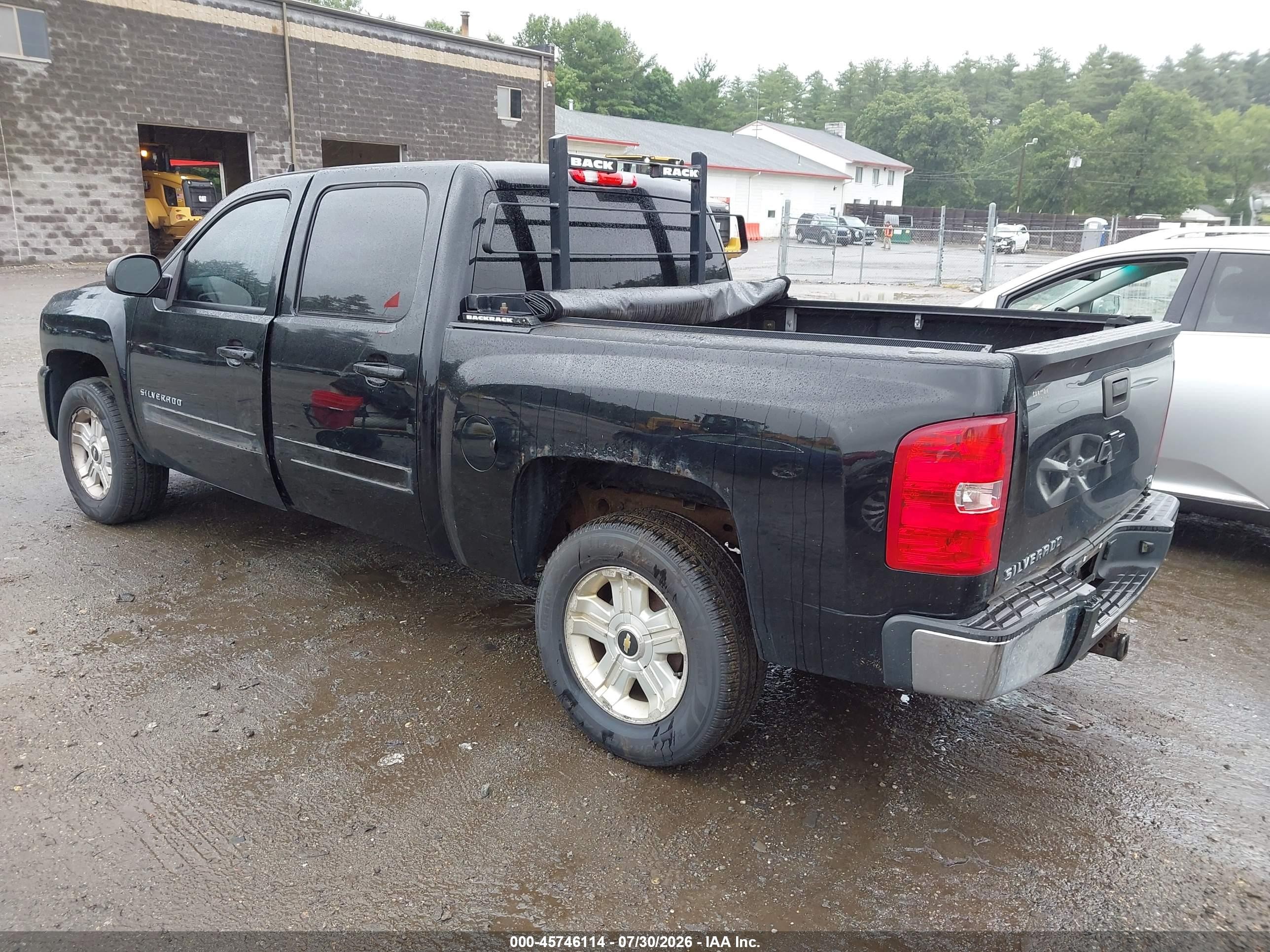 2013 Chevrolet Silverado 1500 Ltz Black vin: 3GCPKTE79DG251178