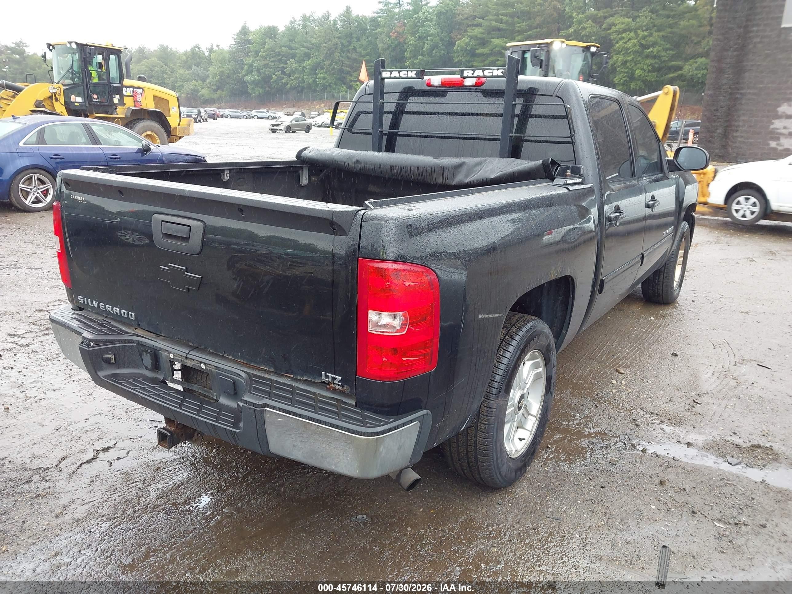 2013 Chevrolet Silverado 1500 Ltz Black vin: 3GCPKTE79DG251178