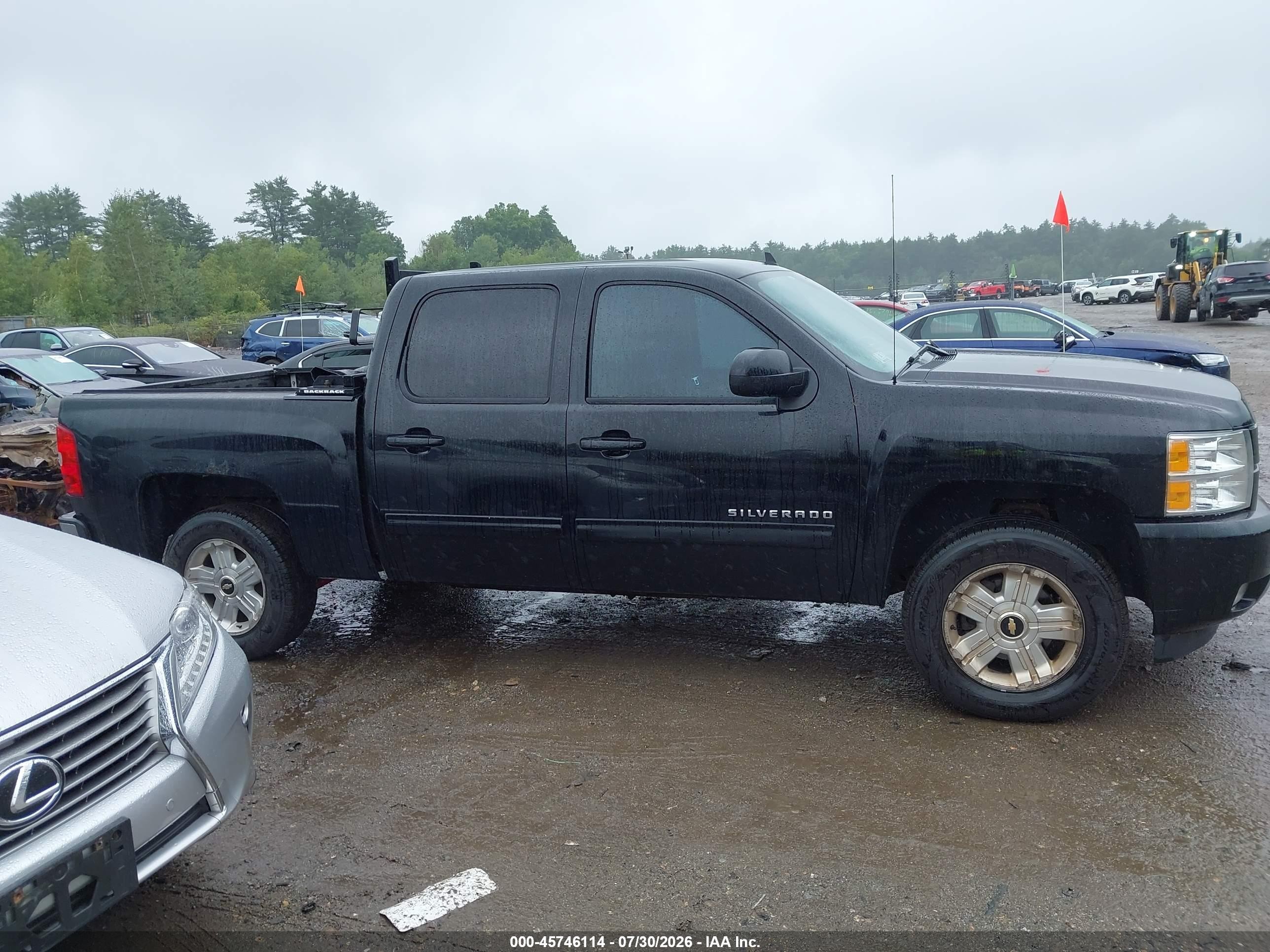 2013 Chevrolet Silverado 1500 Ltz Black vin: 3GCPKTE79DG251178