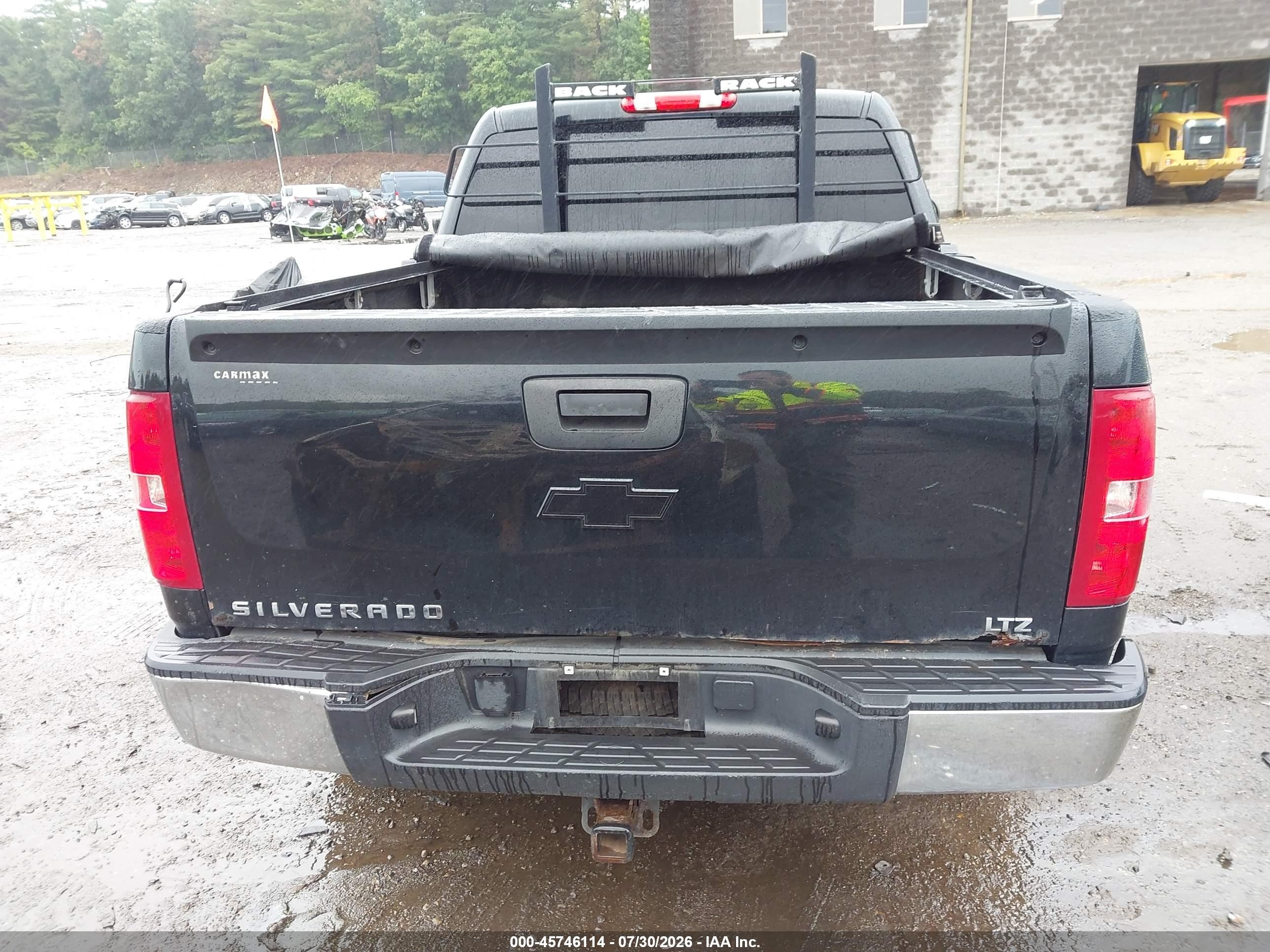 2013 Chevrolet Silverado 1500 Ltz Black vin: 3GCPKTE79DG251178