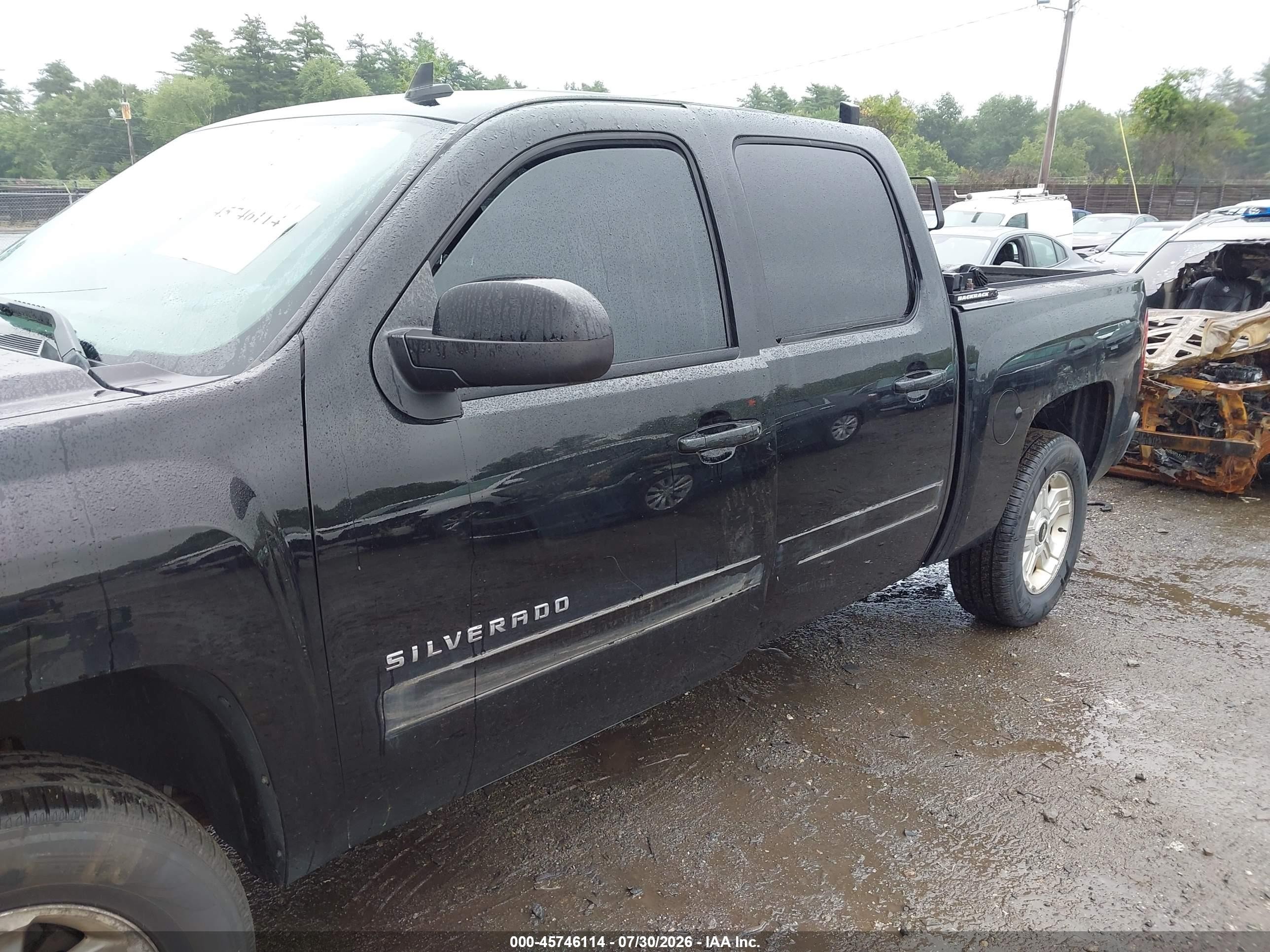 2013 Chevrolet Silverado 1500 Ltz Black vin: 3GCPKTE79DG251178