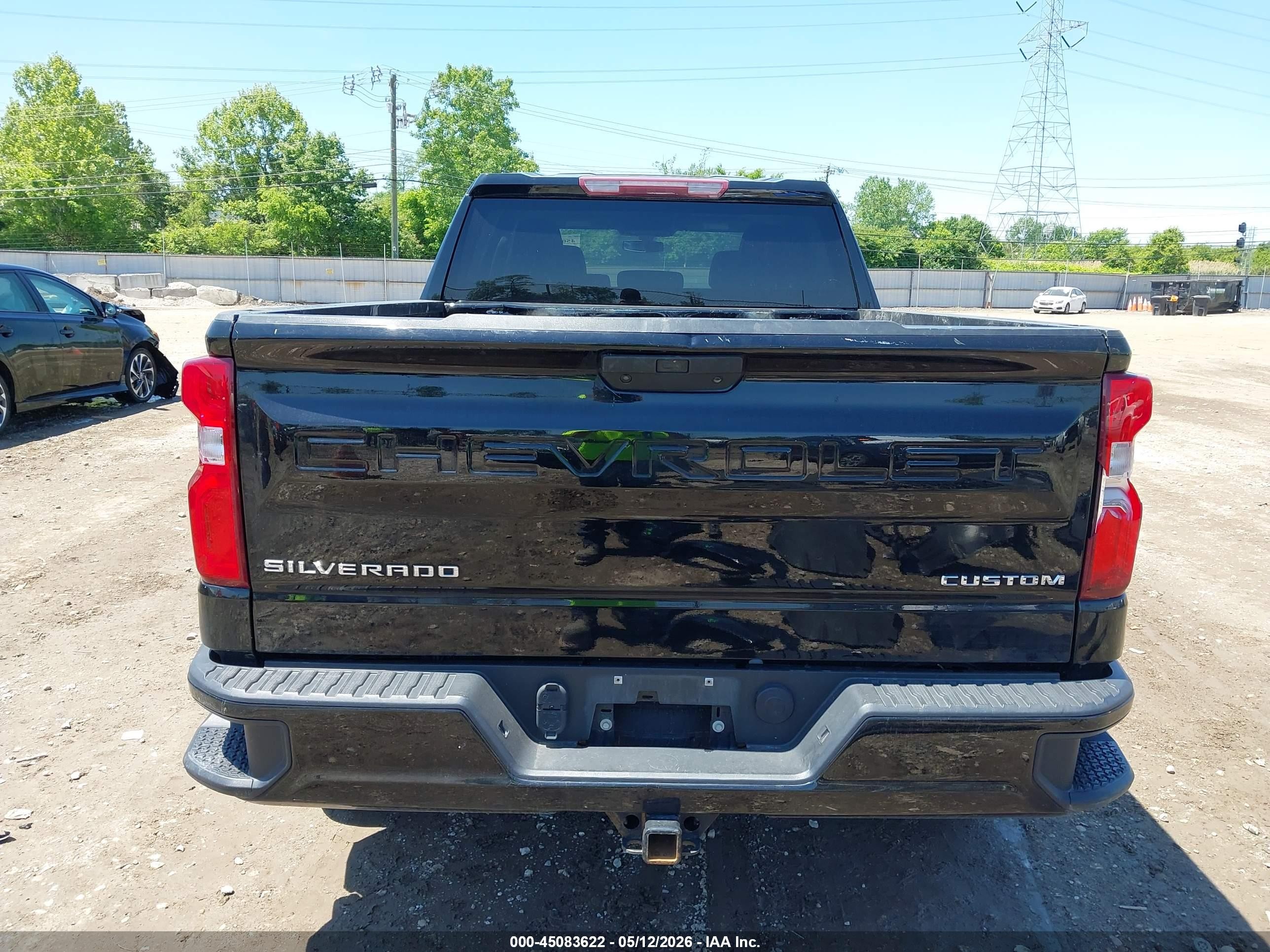 2020 Chevrolet Silverado 1500 2wd  Standard Bed Custom Черный vin: 3GCPWBEH1LG348610