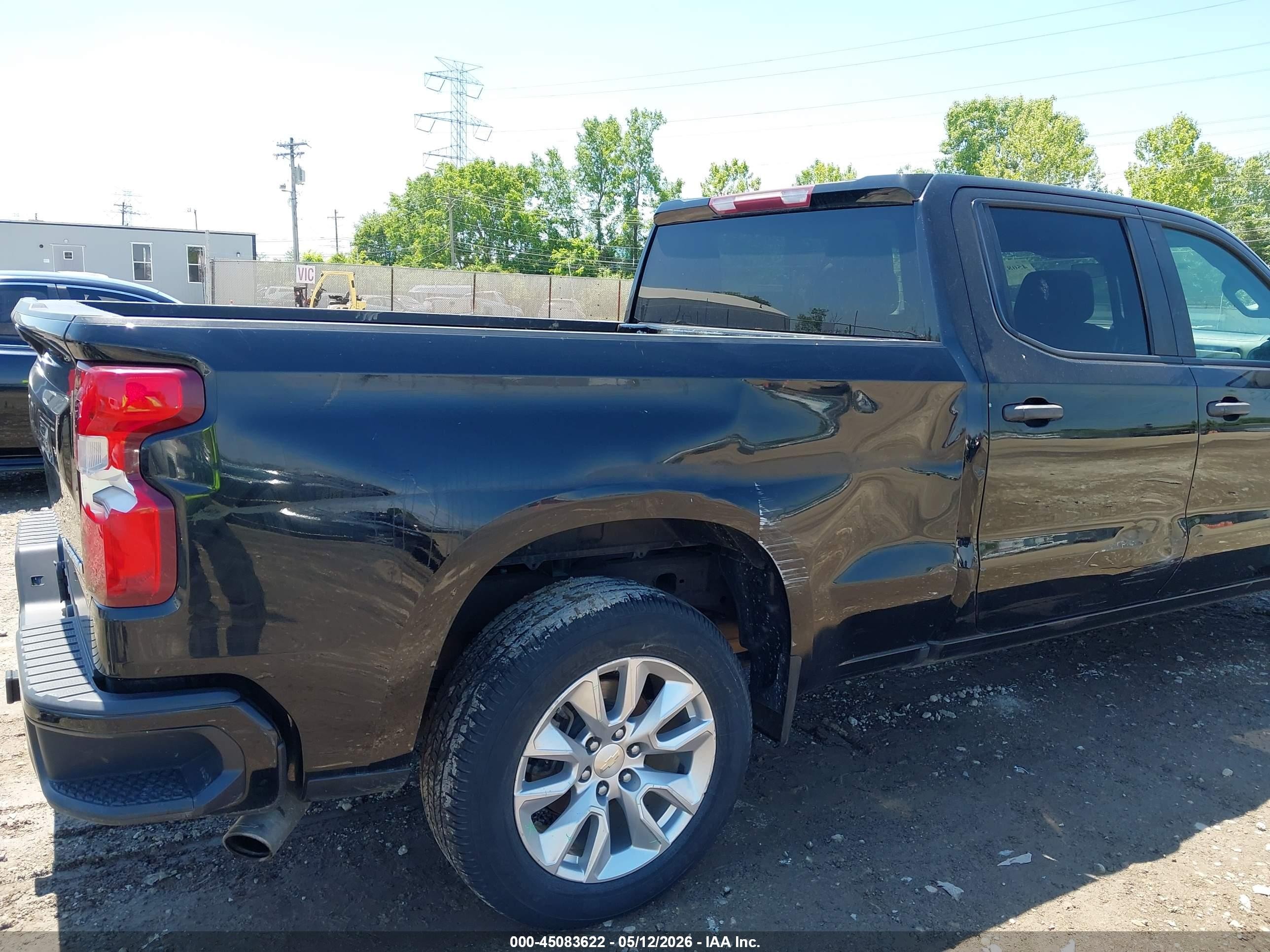 2020 Chevrolet Silverado 1500 2wd  Standard Bed Custom Черный vin: 3GCPWBEH1LG348610