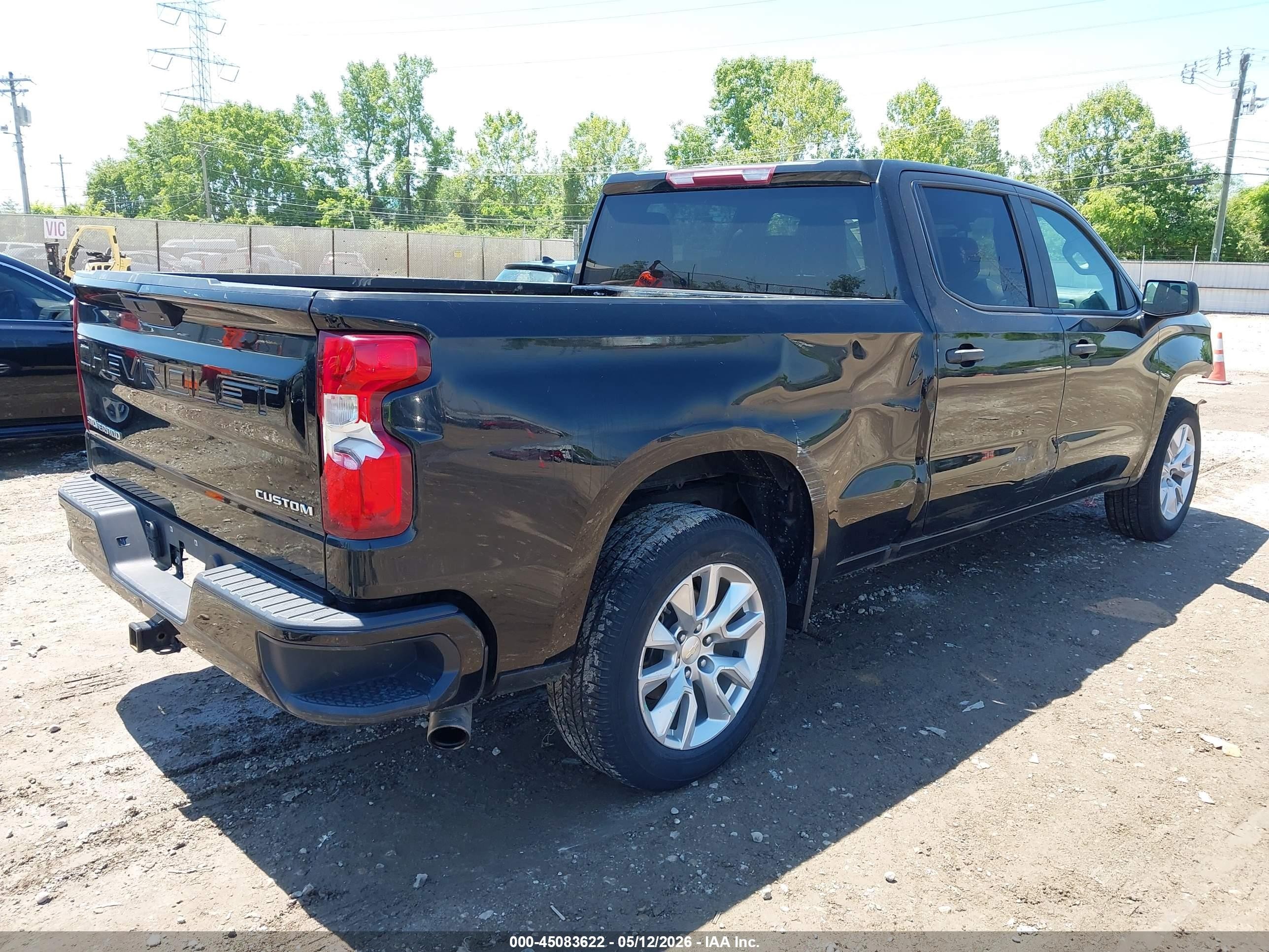 2020 Chevrolet Silverado 1500 2wd  Standard Bed Custom Черный vin: 3GCPWBEH1LG348610