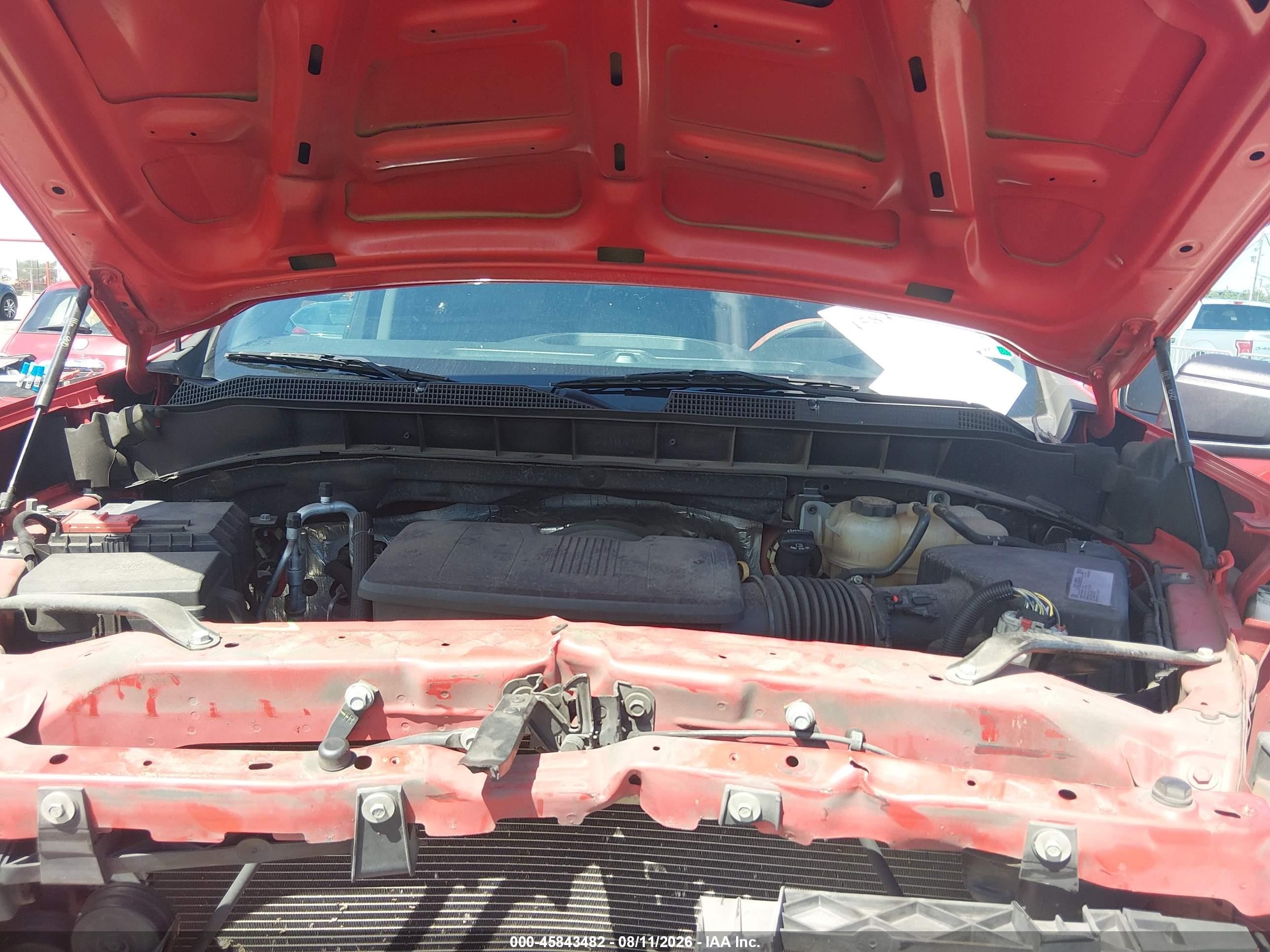 2021 Chevrolet Silverado 1500 2wd  Short Bed Custom Красный vin: 3GCPWBEH9MG168843
