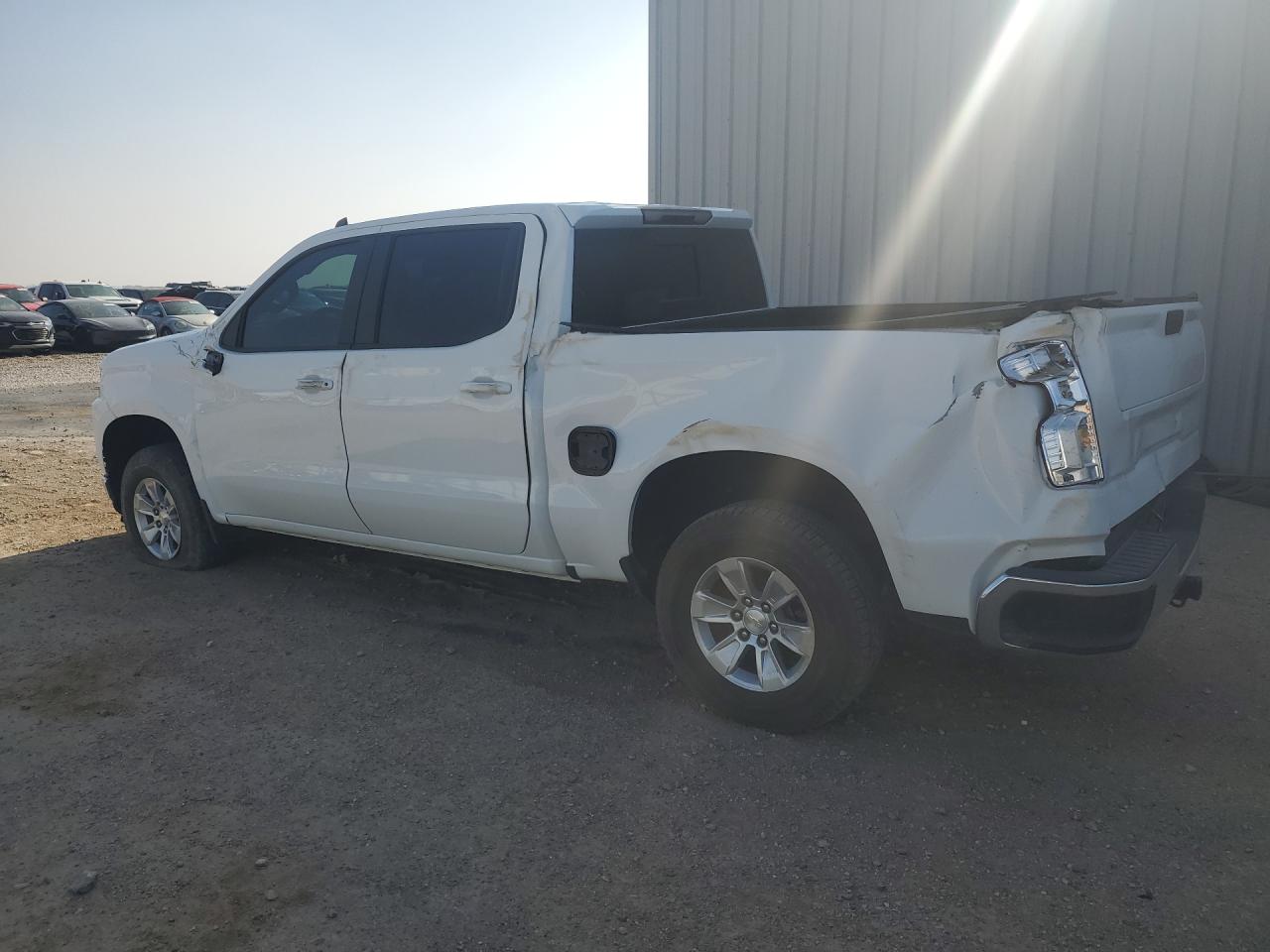 2021 Chevrolet Silverado C1500 Lt White vin: 3GCPWCET2MG341970 Damage: Left Bed Side, Severe Damage, Replacement Required