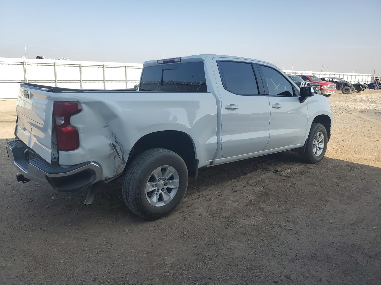 2021 Chevrolet Silverado C1500 Lt White vin: 3GCPWCET2MG341970 Damage: Right Bed Side, Severe Damage, Replacement Required