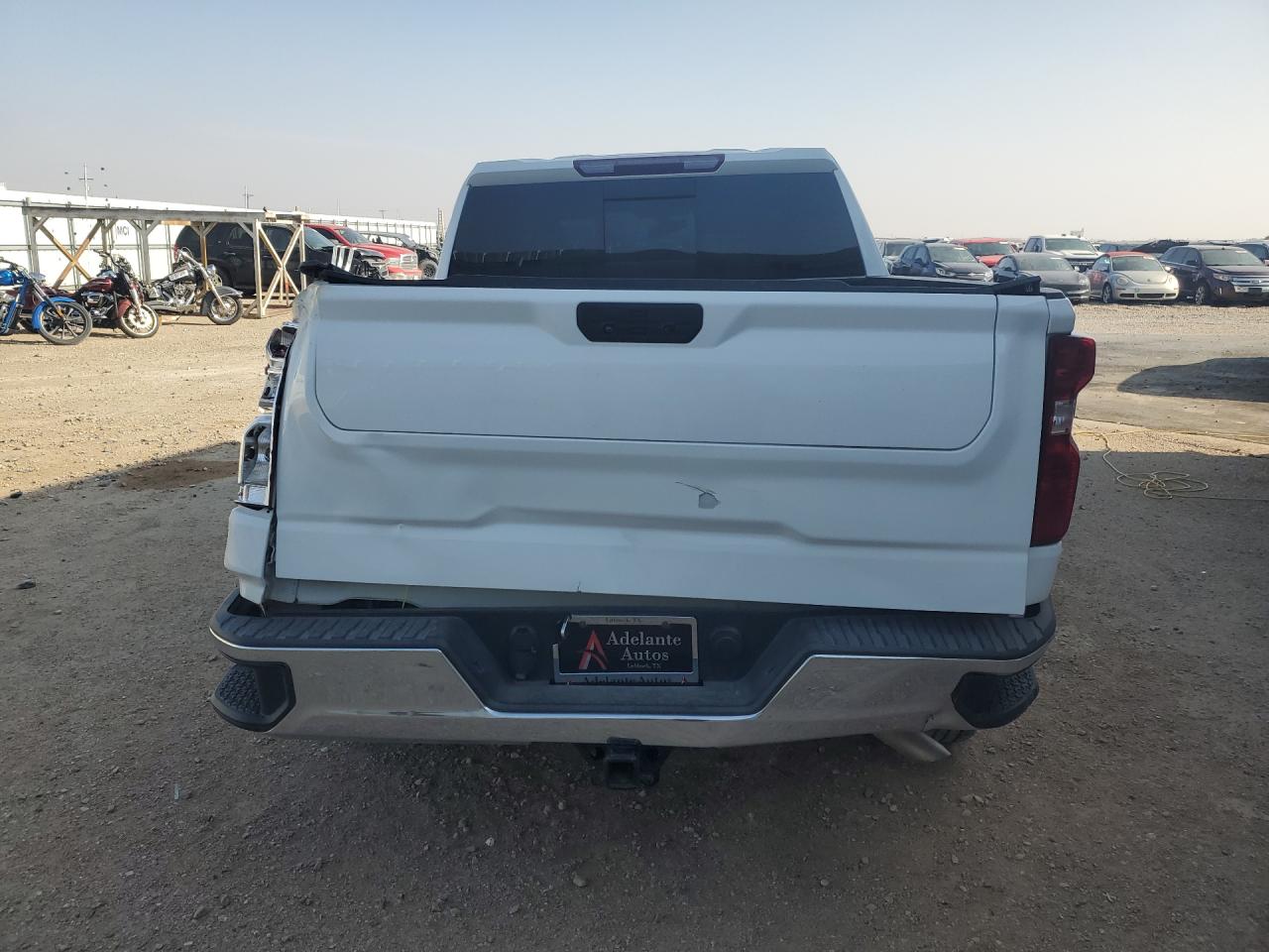 2021 Chevrolet Silverado C1500 Lt White vin: 3GCPWCET2MG341970 Damage: Tailgate, Dent(S) W/ Paint Dmg, > 12 Inches