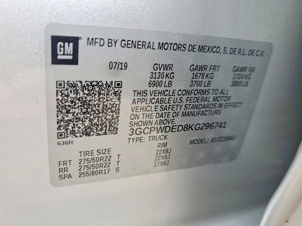 2019 Chevrolet Silverado C1500 Rst Silver vin: 3GCPWDED8KG296741