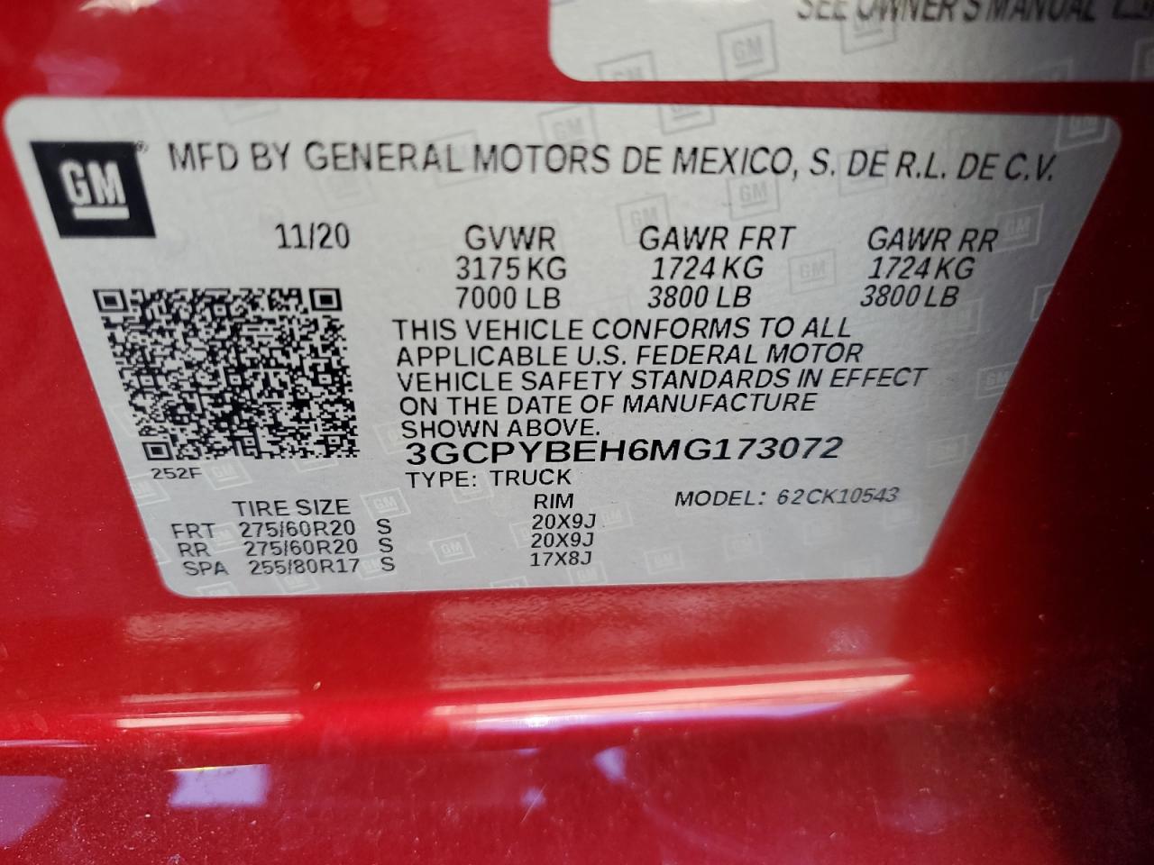 2021 Chevrolet Silverado K1500 Custom Burgundy vin: 3GCPYBEH6MG173072