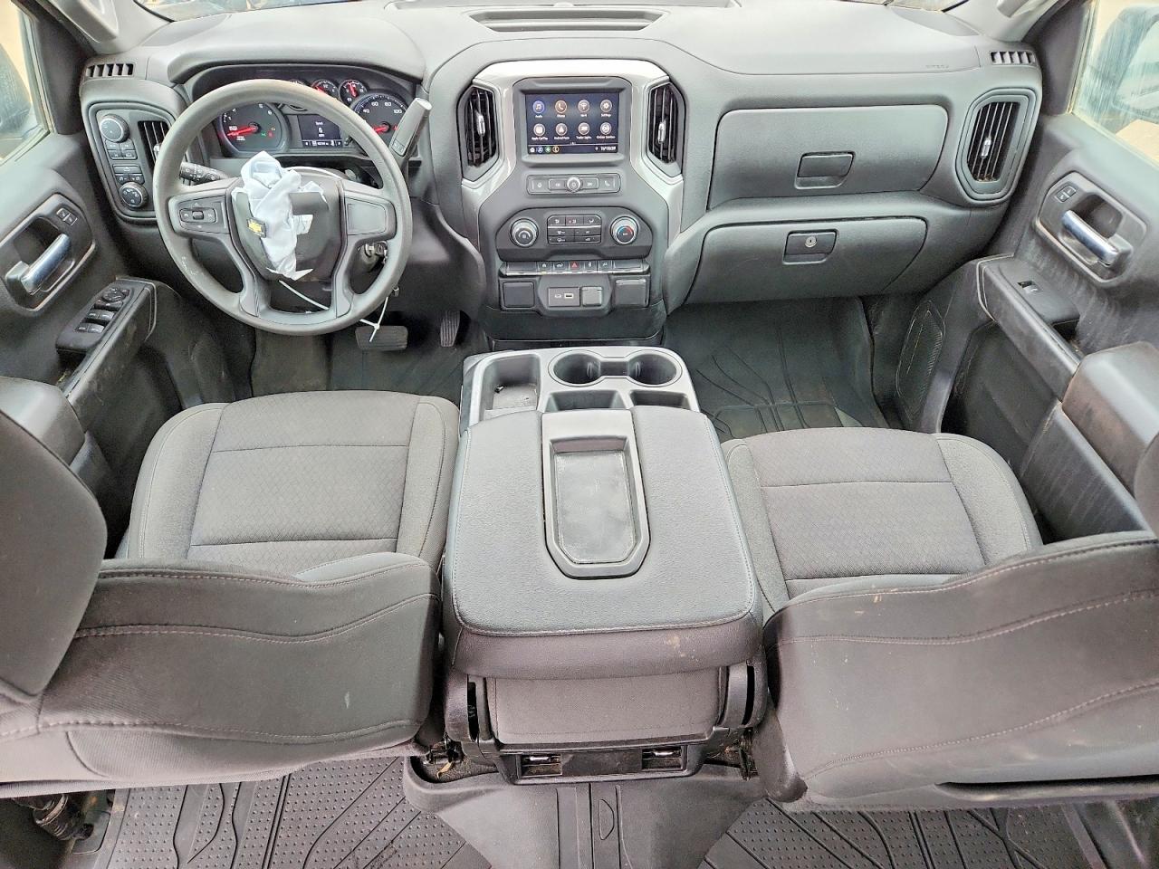 2022 Chevrolet Silverado Ltd K1500 Custom Black vin: 3GCPYBEK9NG180451