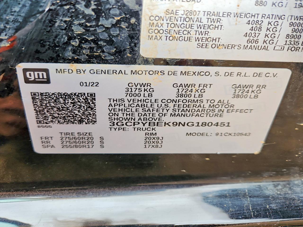 2022 Chevrolet Silverado Ltd K1500 Custom Black vin: 3GCPYBEK9NG180451