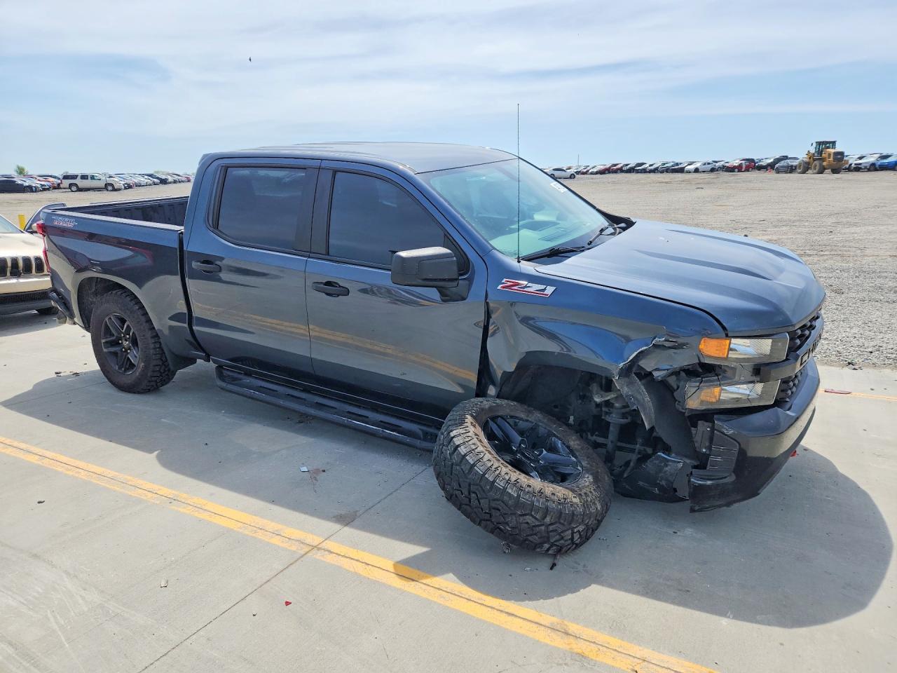 2020 Chevrolet Silverado K1500 Trail Boss Custom Blue vin: 3GCPYCEF5LG184759