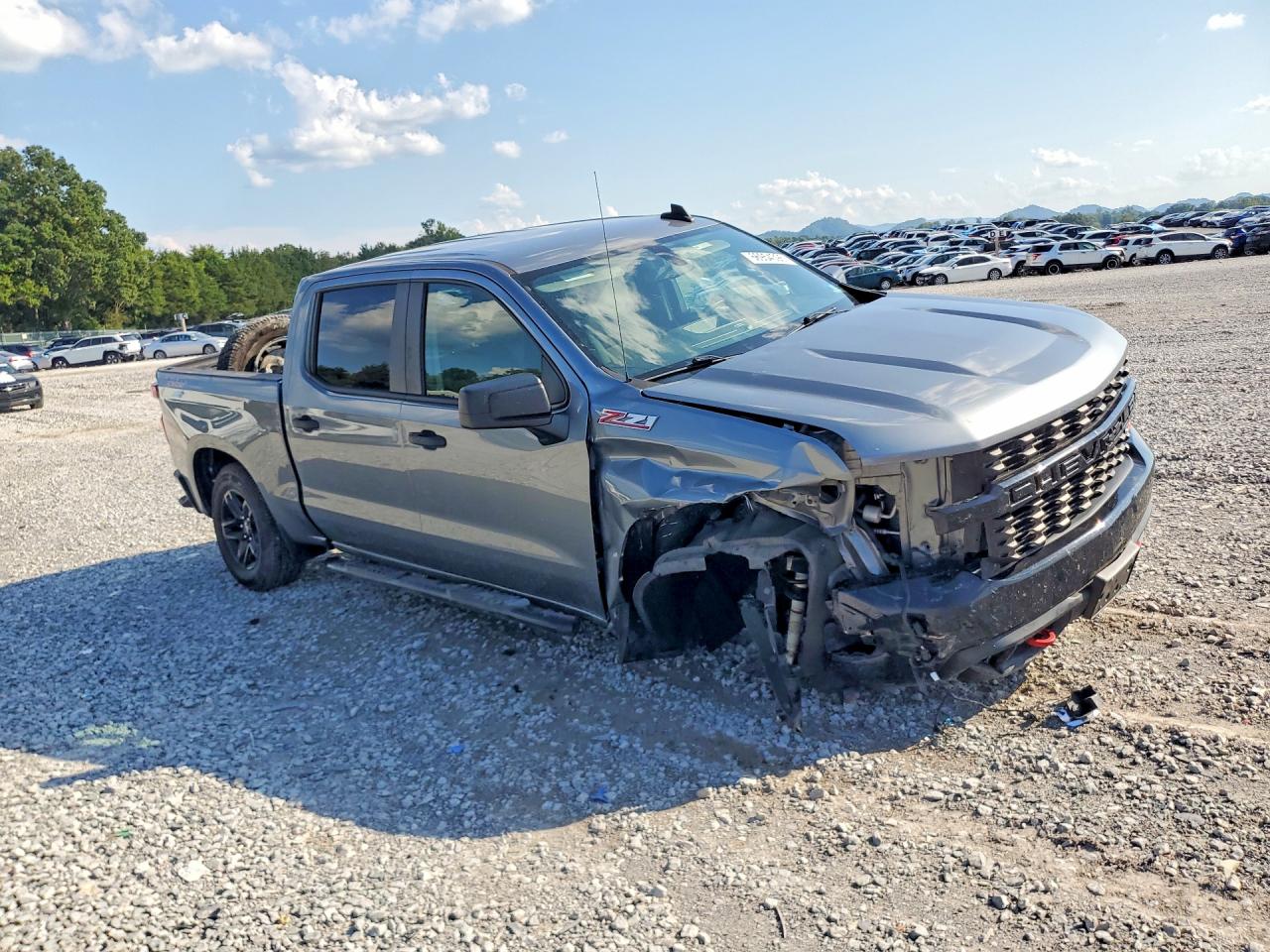 2020 Chevrolet Silverado K1500 Trail Boss Custom Gray vin: 3GCPYCEFXLG236807