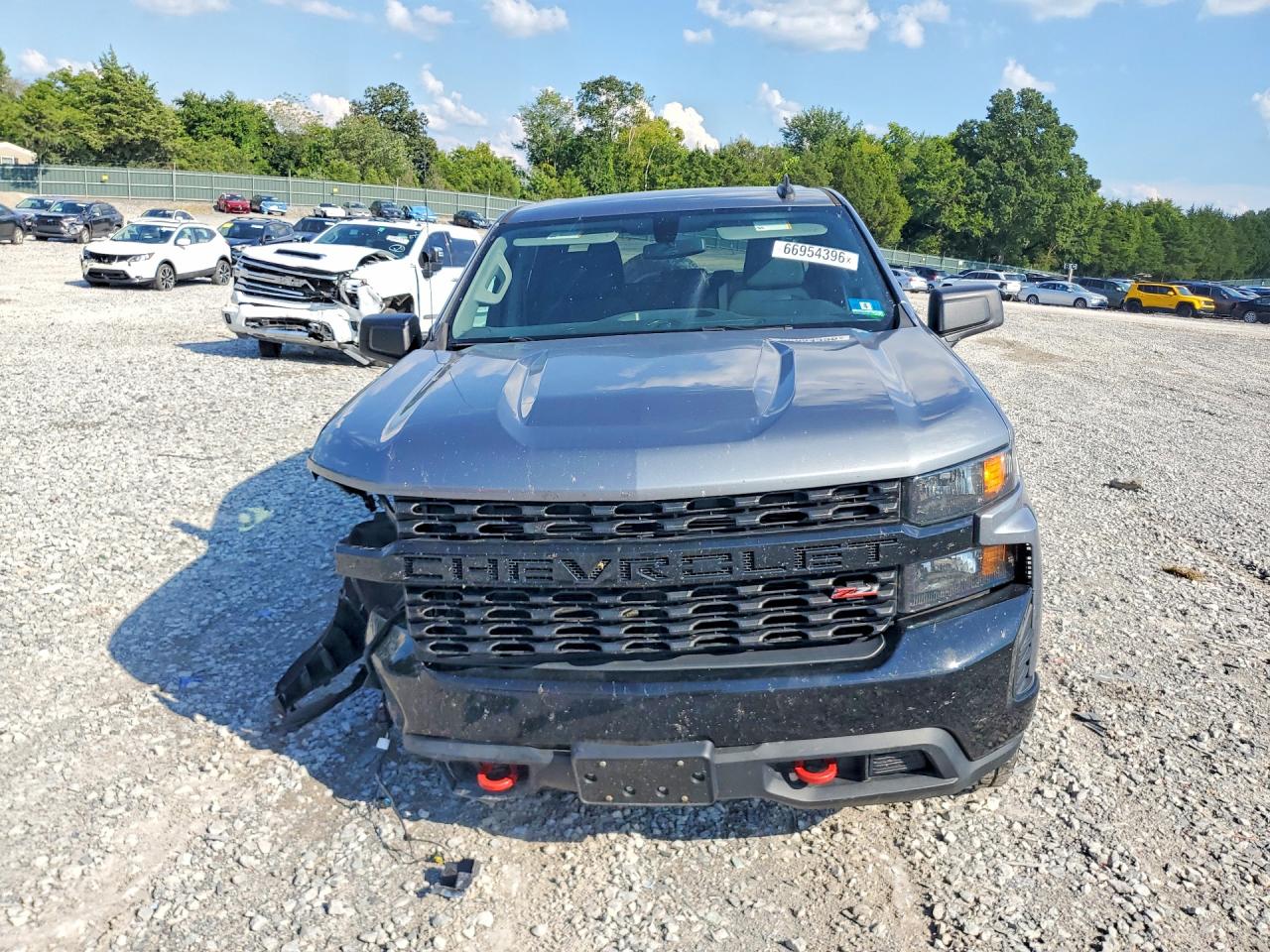 2020 Chevrolet Silverado K1500 Trail Boss Custom Gray vin: 3GCPYCEFXLG236807