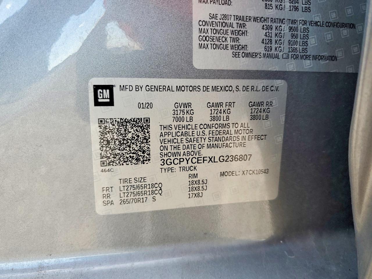 2020 Chevrolet Silverado K1500 Trail Boss Custom Gray vin: 3GCPYCEFXLG236807