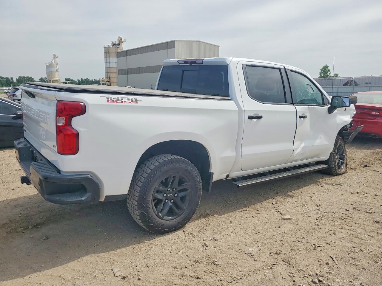 2022 Chevrolet Silverado Ltd K1500 Lt Trail Boss White vin: 3GCPYFED1NG131561