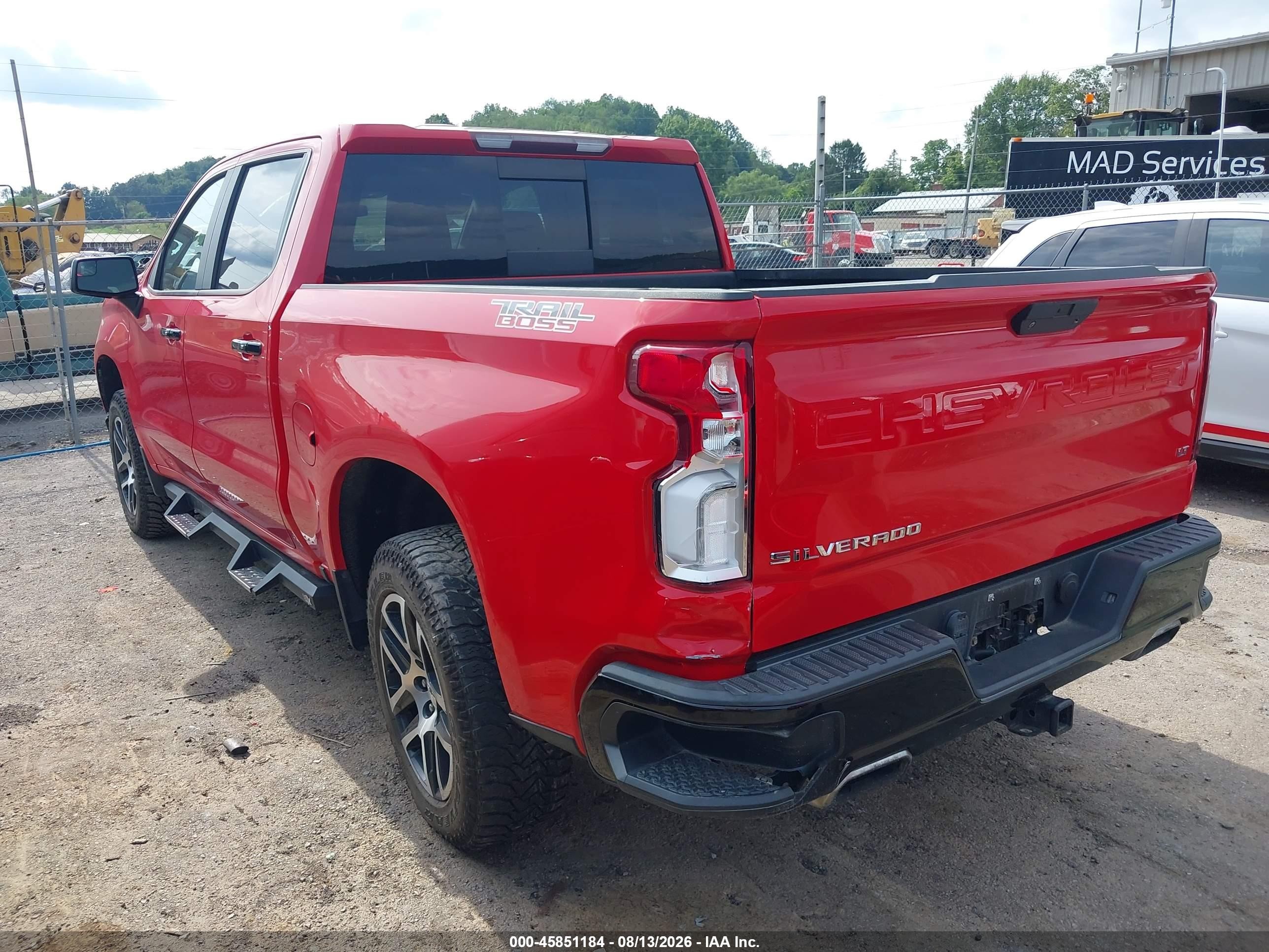 2019 Chevrolet Silverado 1500 Lt Trail Boss Red vin: 3GCPYFED2KG131158