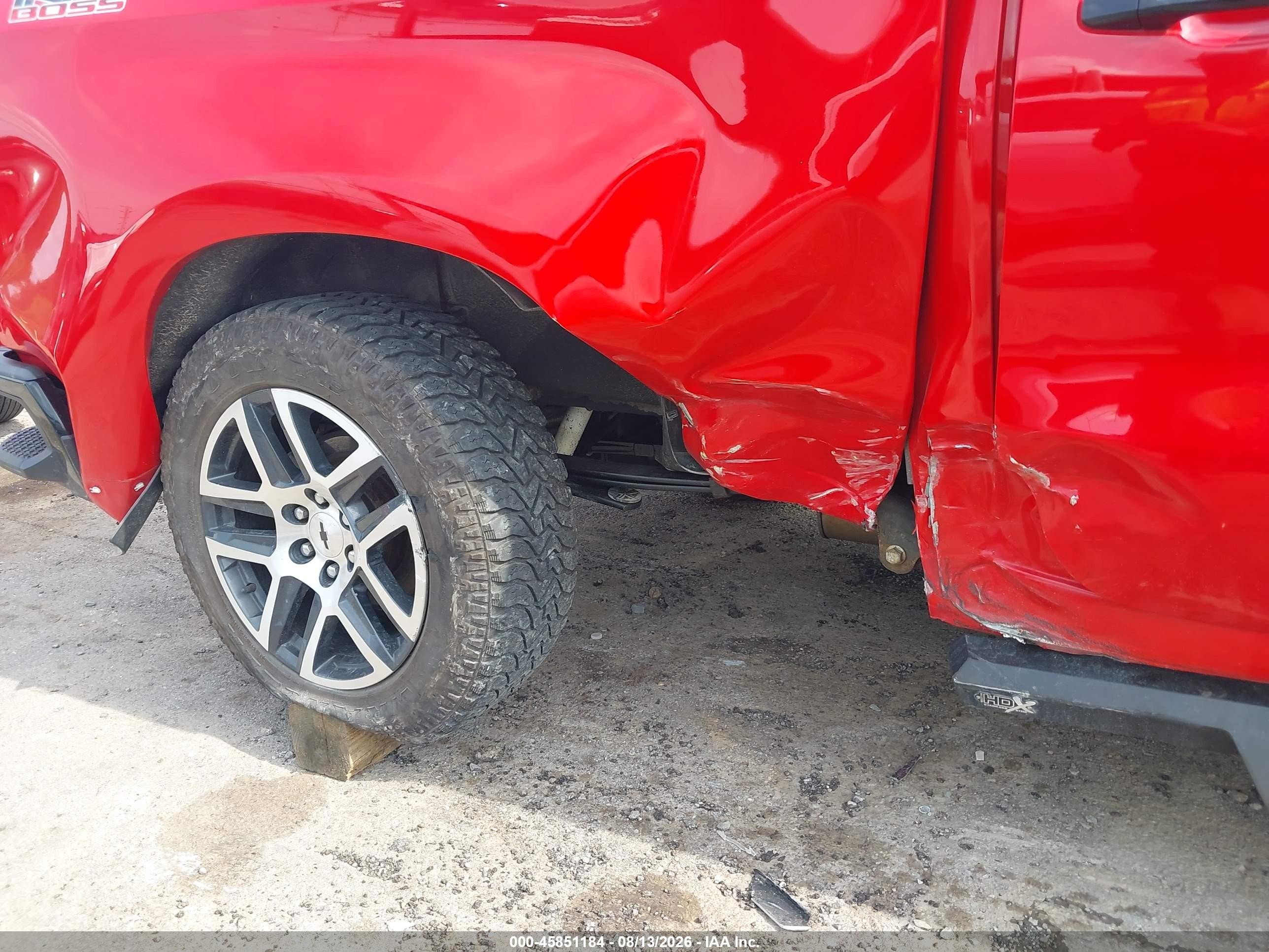 2019 Chevrolet Silverado 1500 Lt Trail Boss Red vin: 3GCPYFED2KG131158
