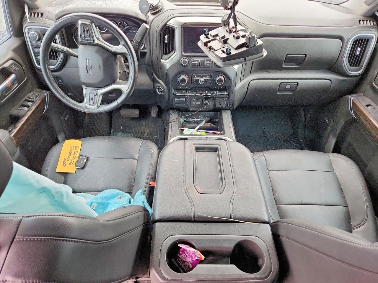 2021 Chevrolet Silverado K1500 Lt Trail Boss Серый vin: 3GCPYFED8MG304099