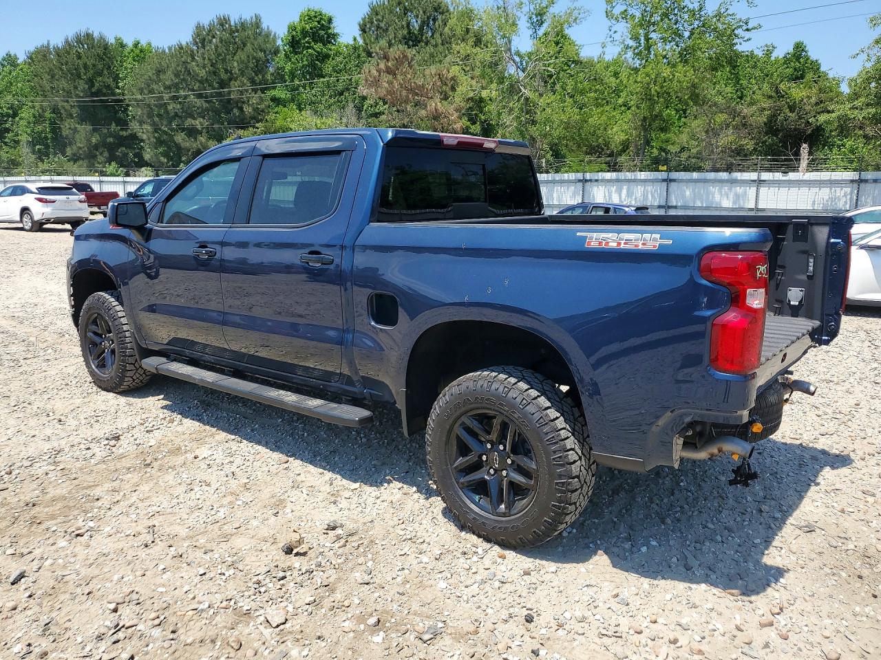 2021 Chevrolet Silverado K1500 Lt Trail Boss Синий vin: 3GCPYFEDXMG394159