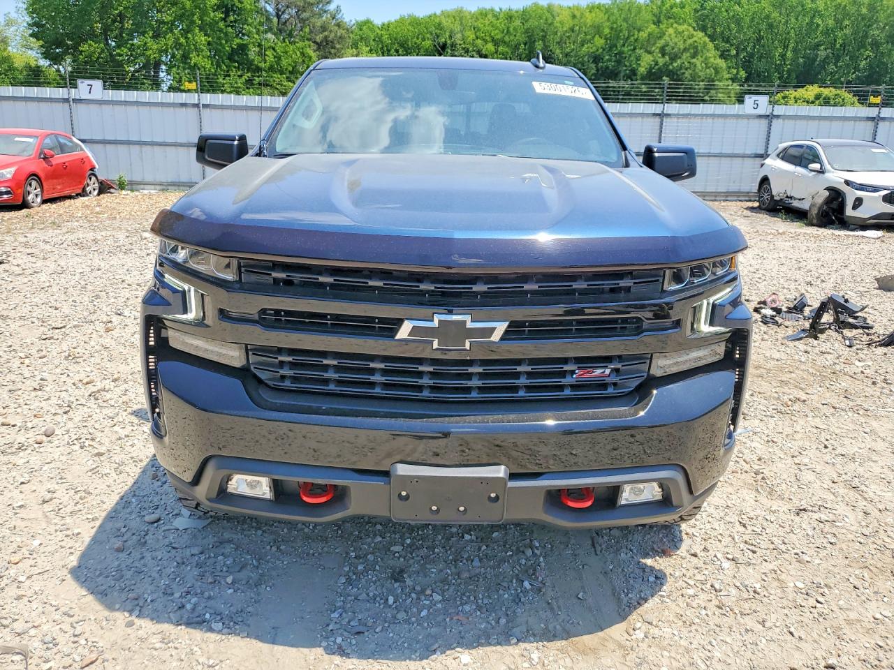 2021 Chevrolet Silverado K1500 Lt Trail Boss Синий vin: 3GCPYFEDXMG394159