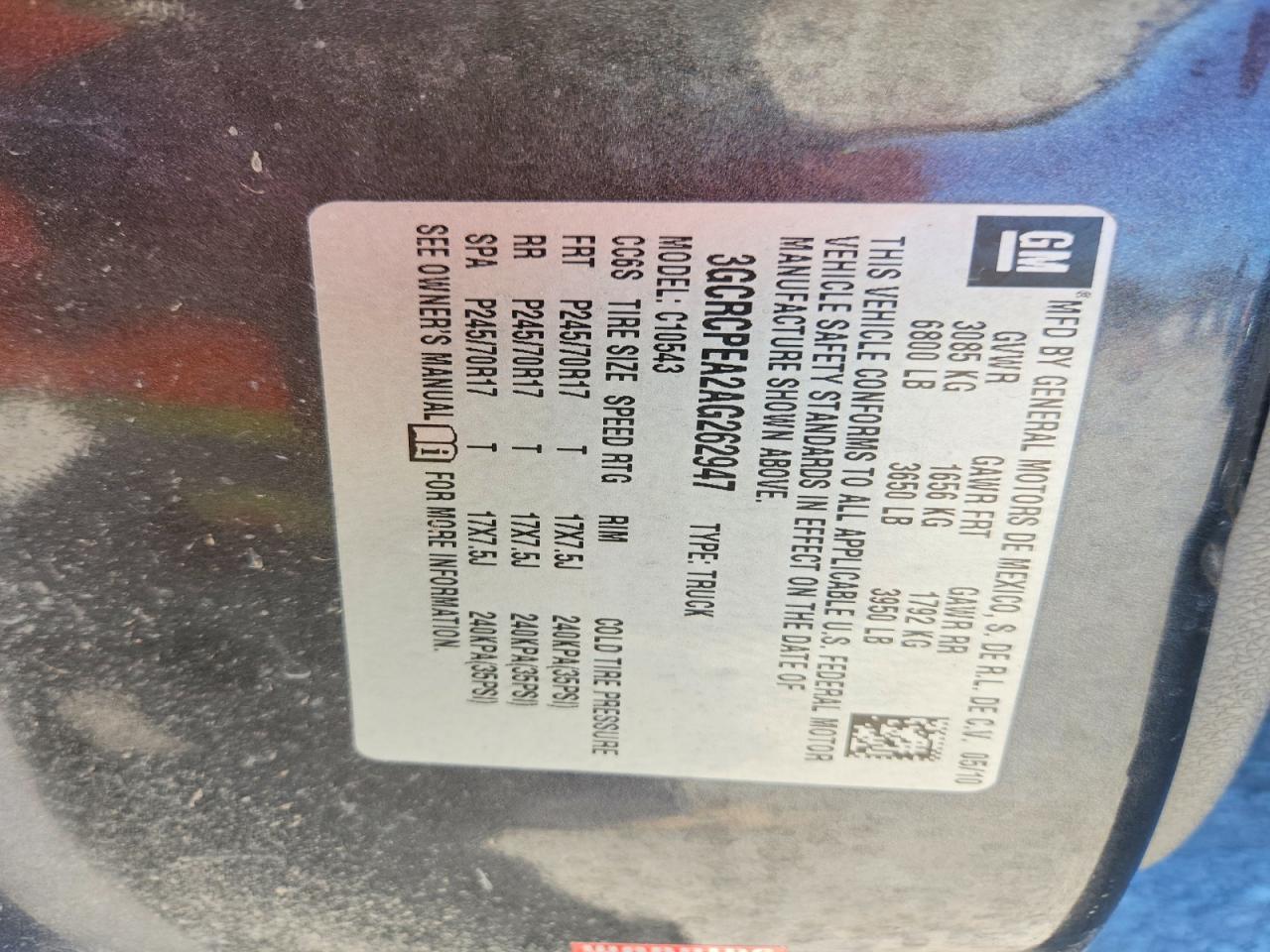 2010 Chevrolet Silverado C1500 Gray vin: 3GCRCPEA2AG262947